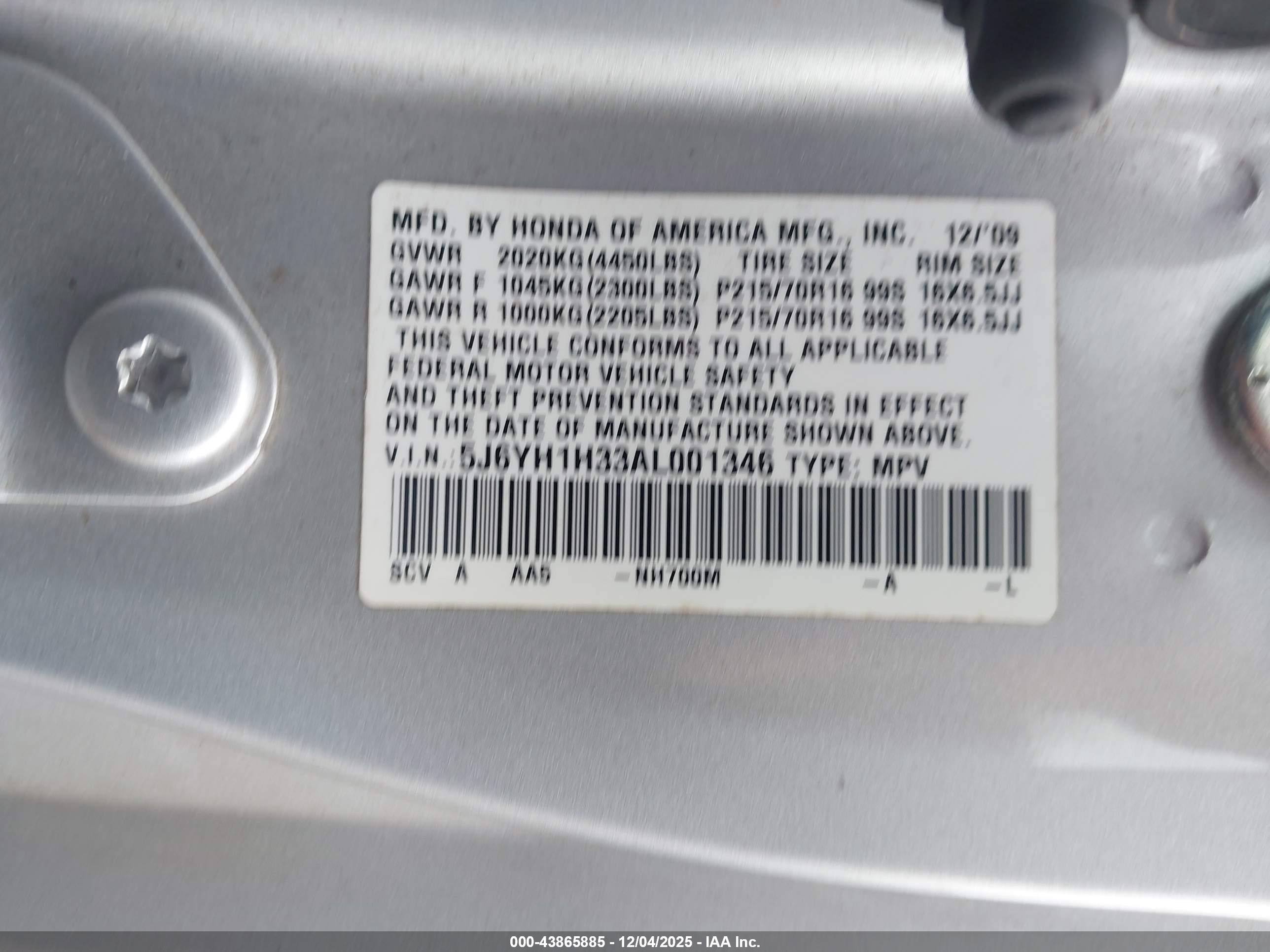 HONDA ELEMENT image 9