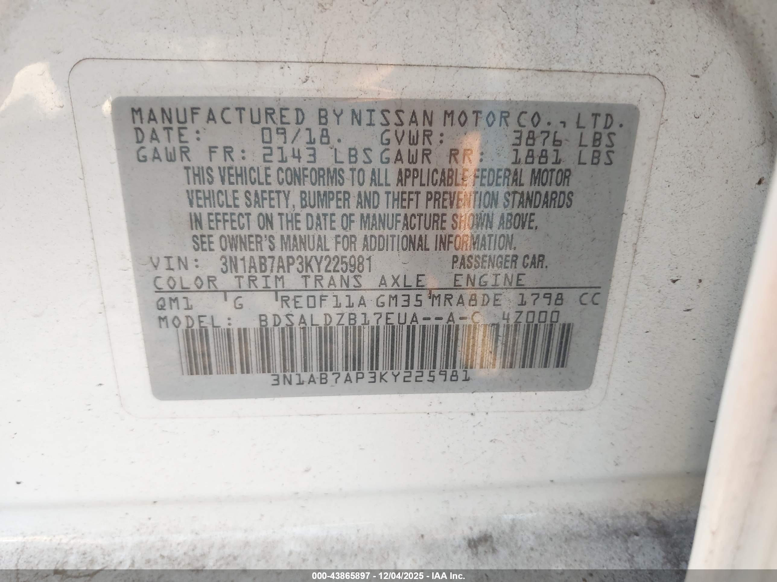 NISSAN SENTRA image 9