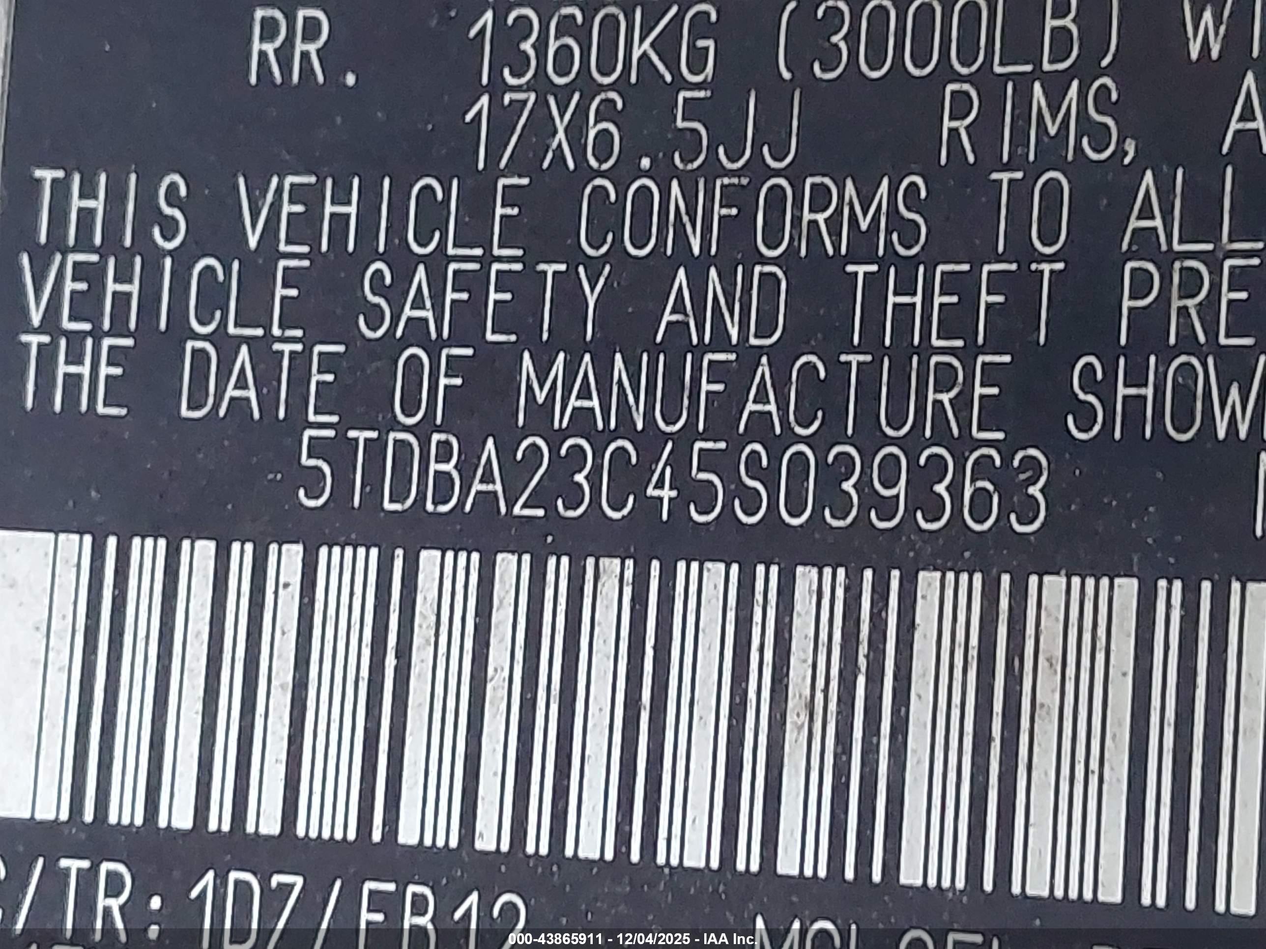 TOYOTA SIENNA image 9