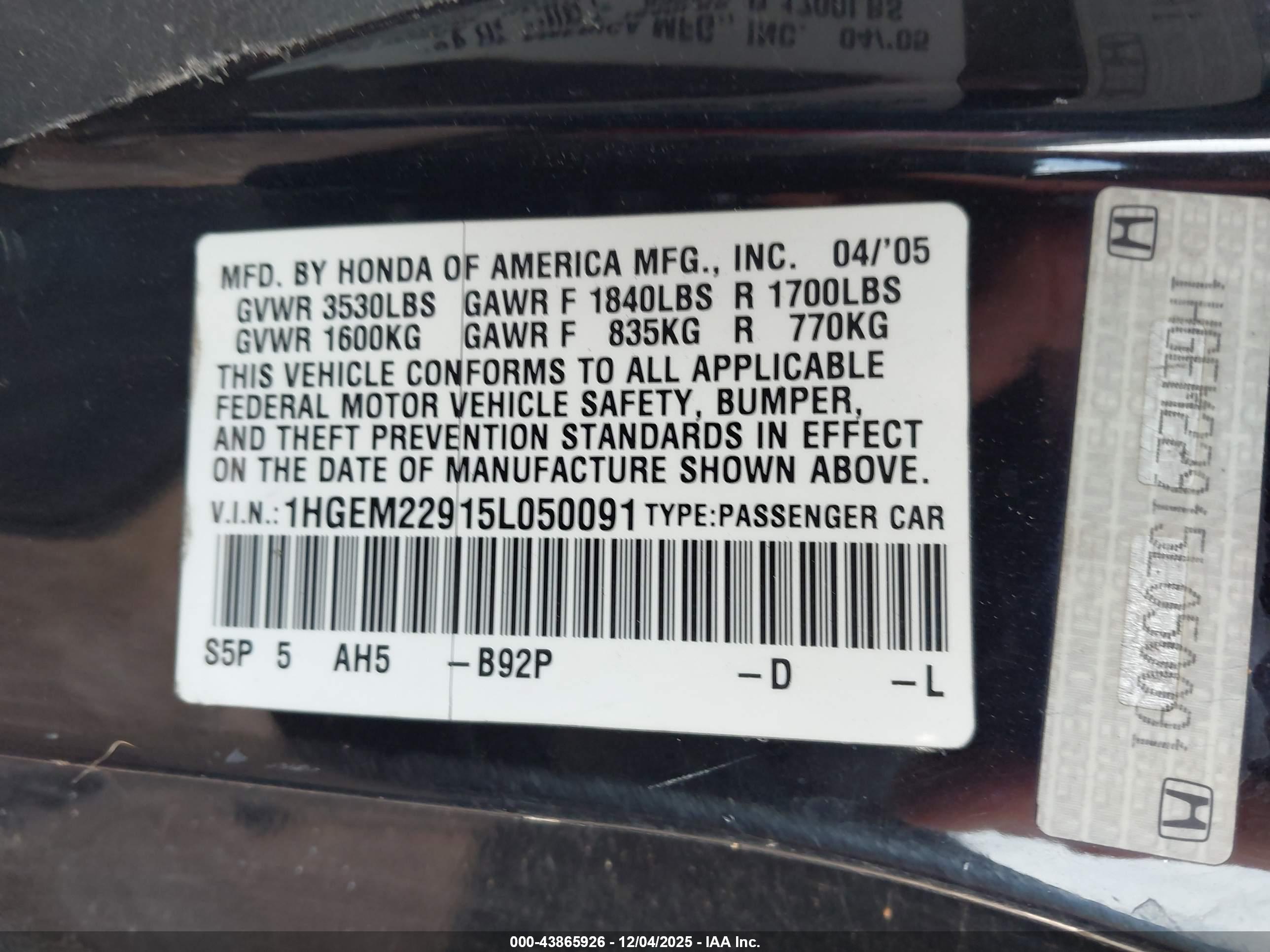 HONDA CIVIC image 9