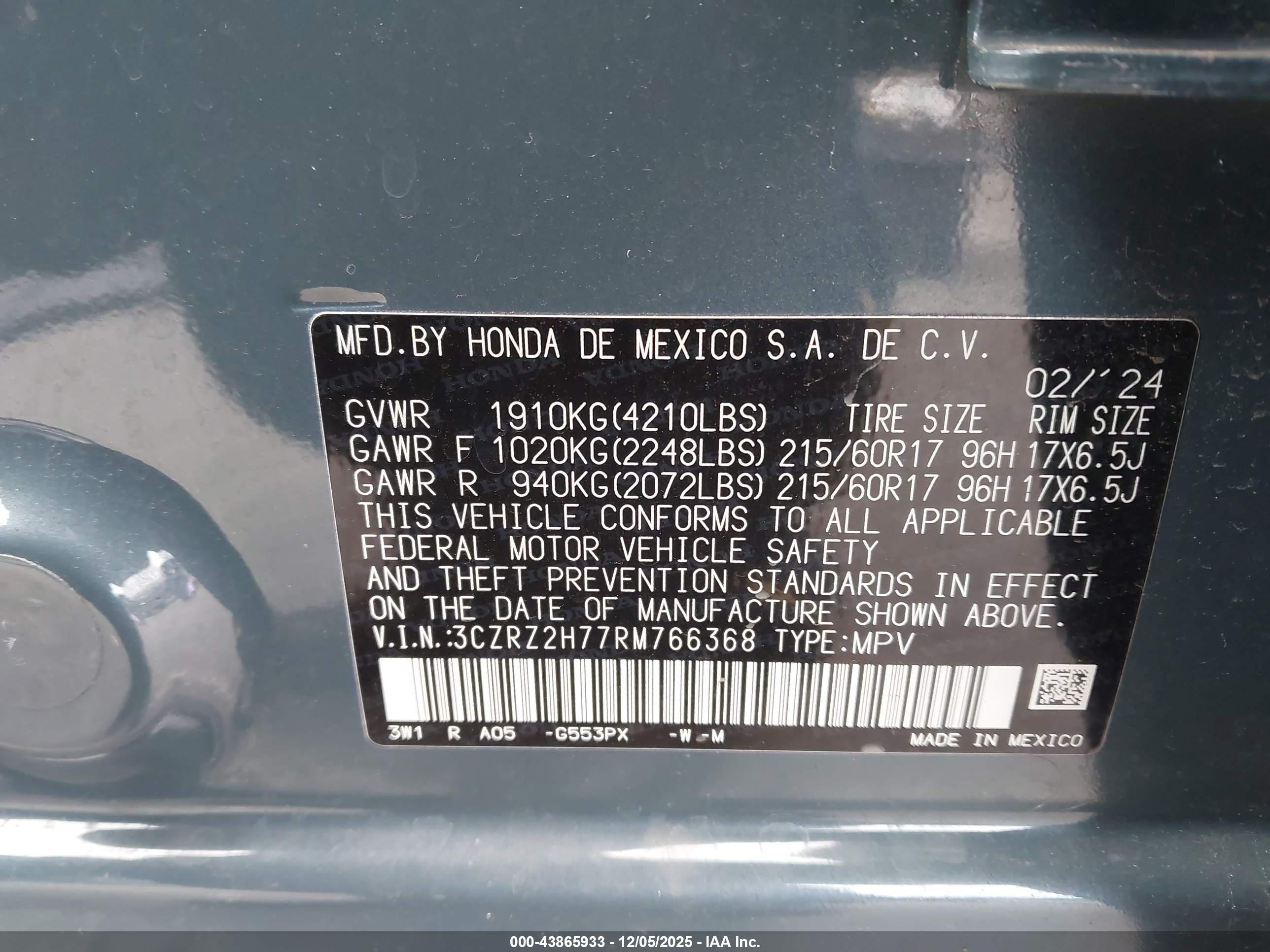 HONDA HR-V image 9