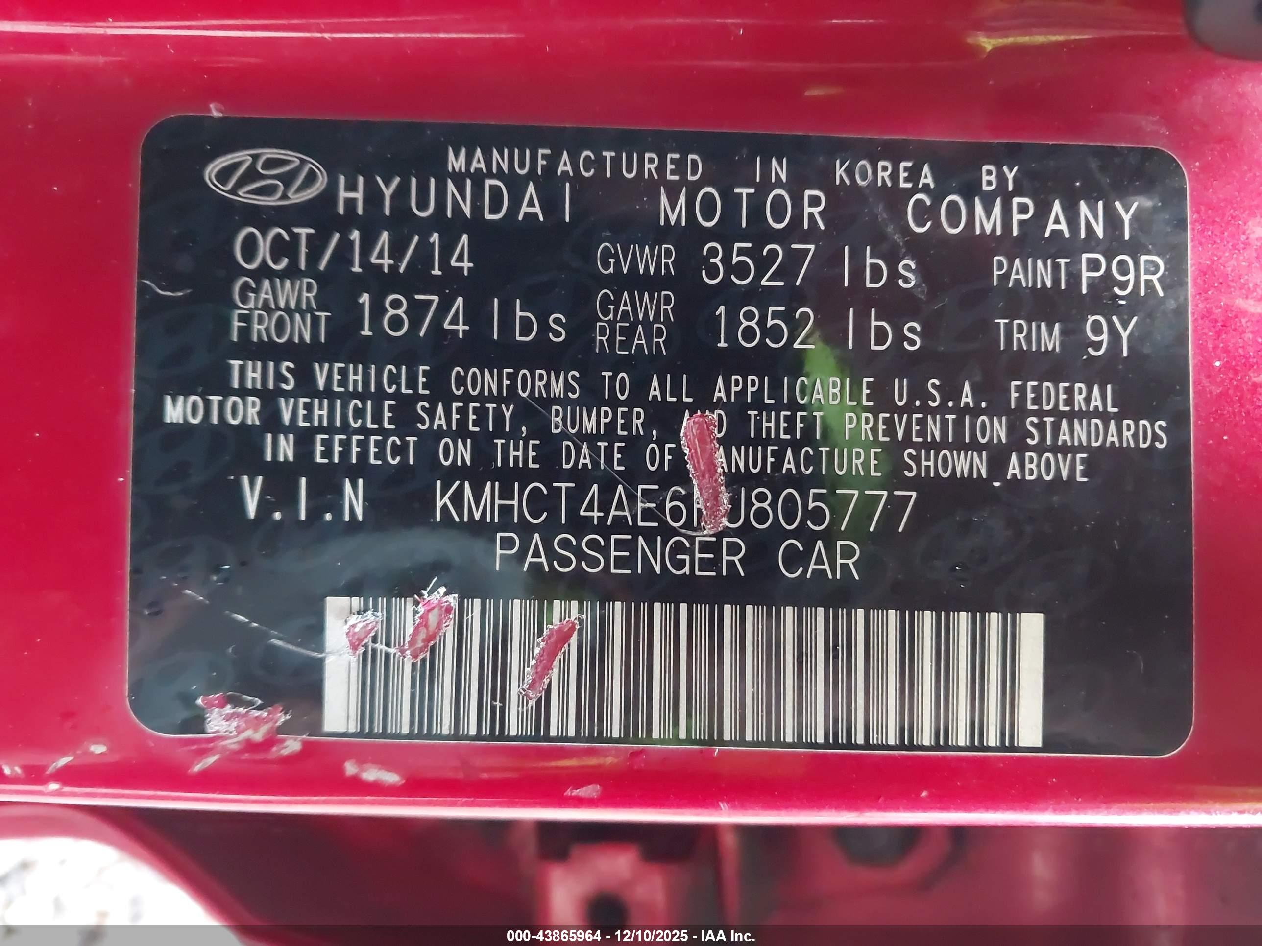 HYUNDAI ACCENT image 9