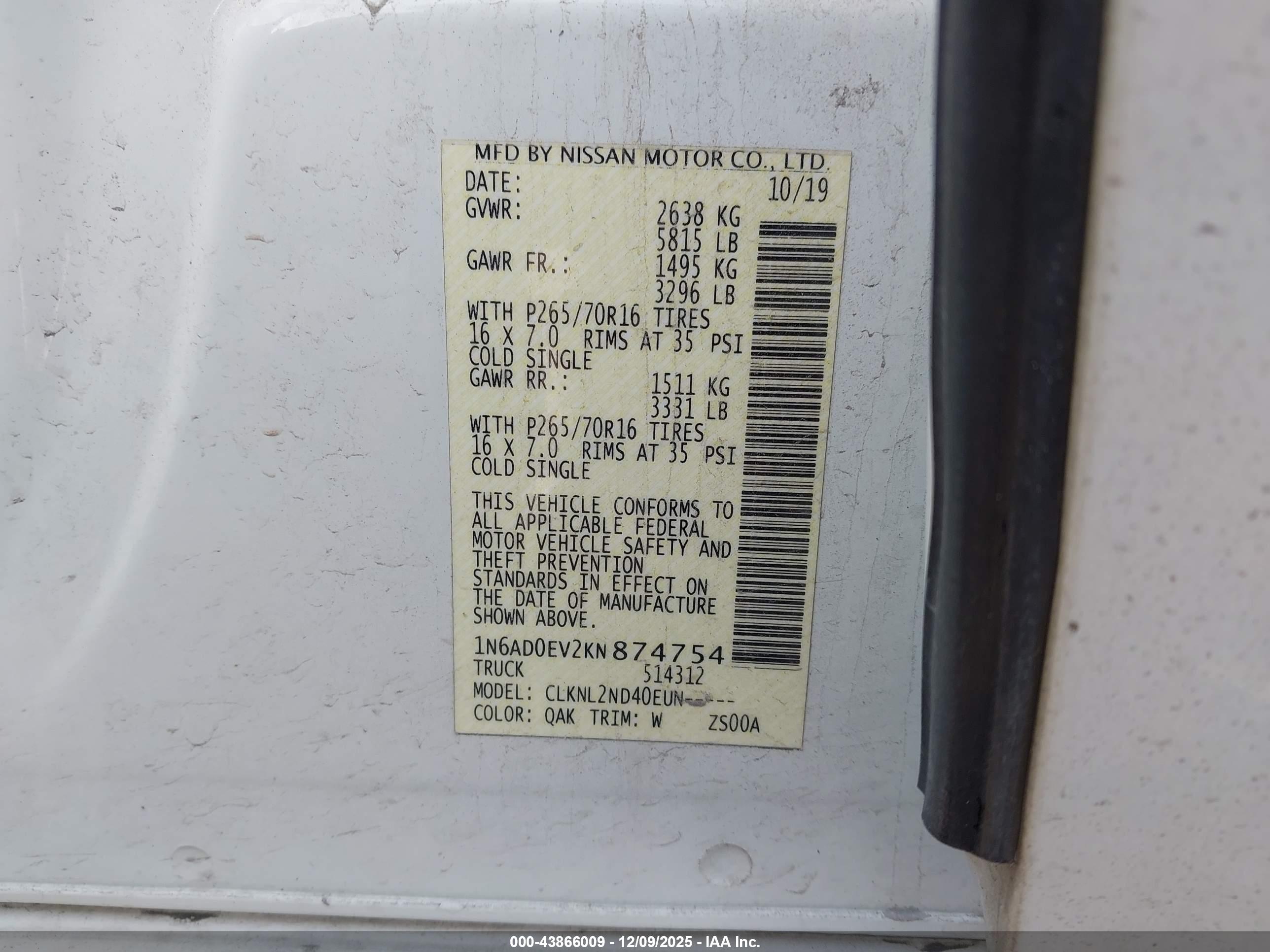 NISSAN FRONTIER image 9
