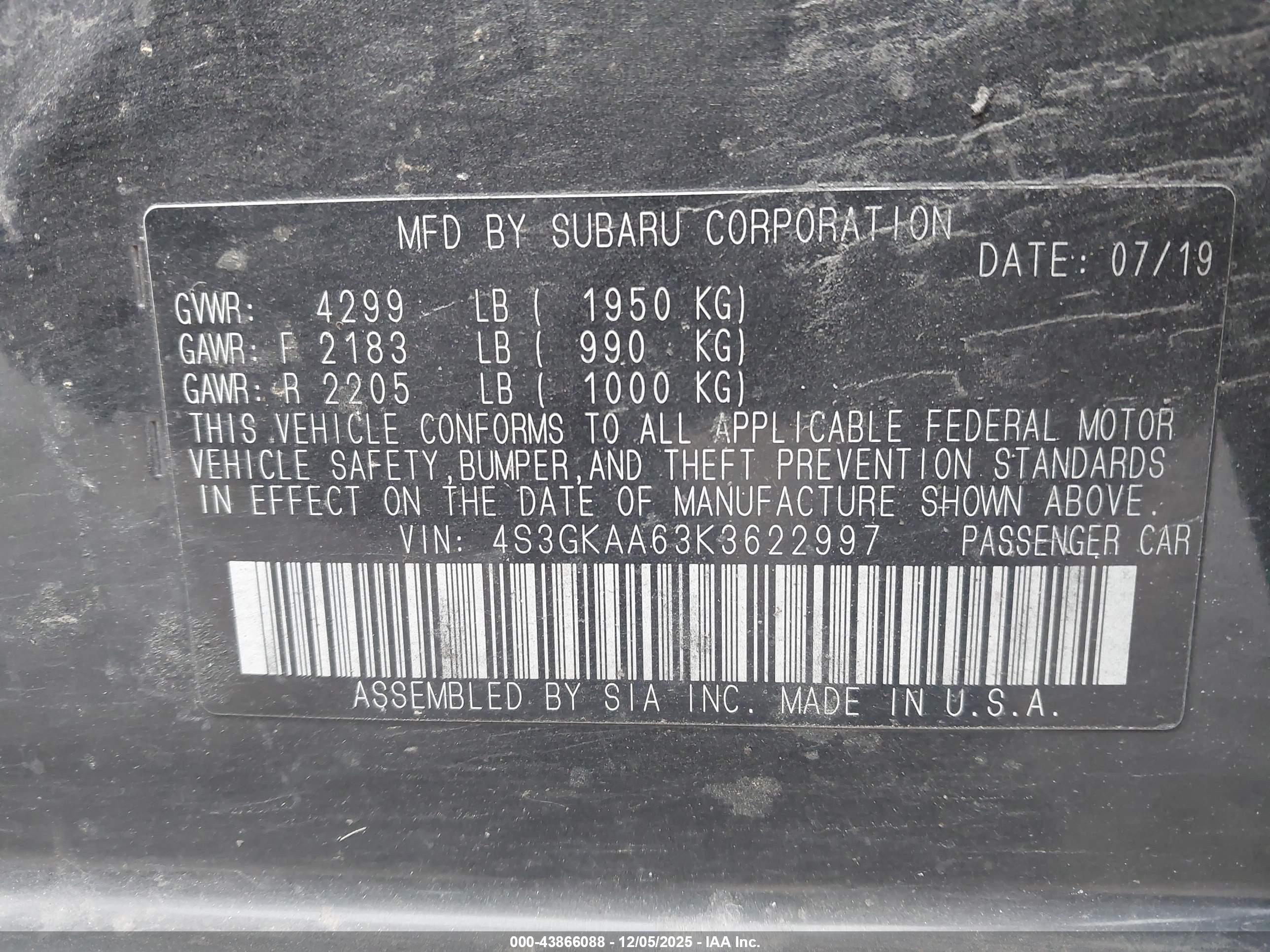 SUBARU IMPREZA image 9