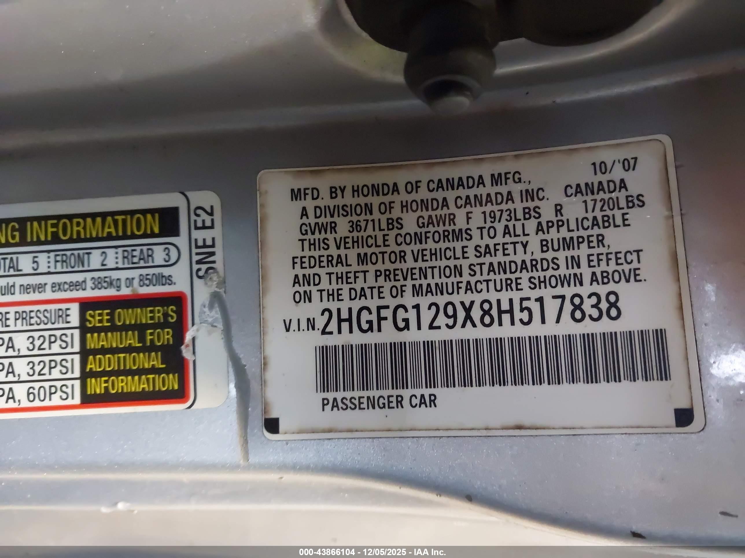 HONDA CIVIC image 9