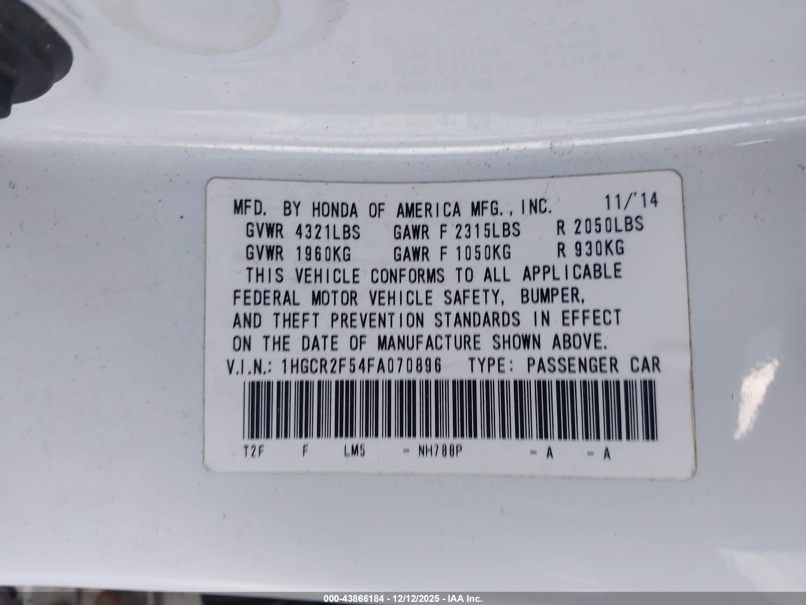 HONDA ACCORD image 9