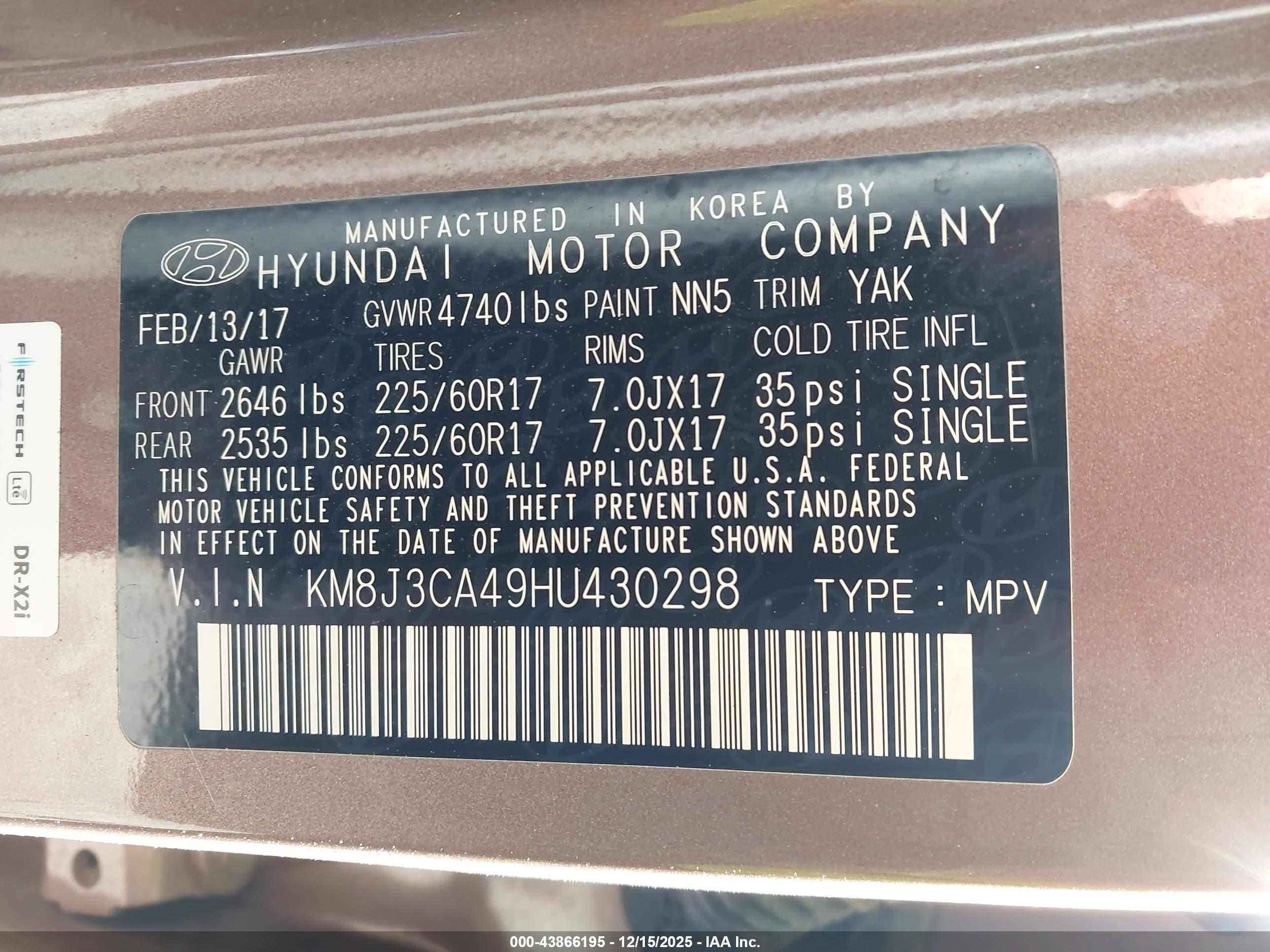 HYUNDAI TUCSON image 9