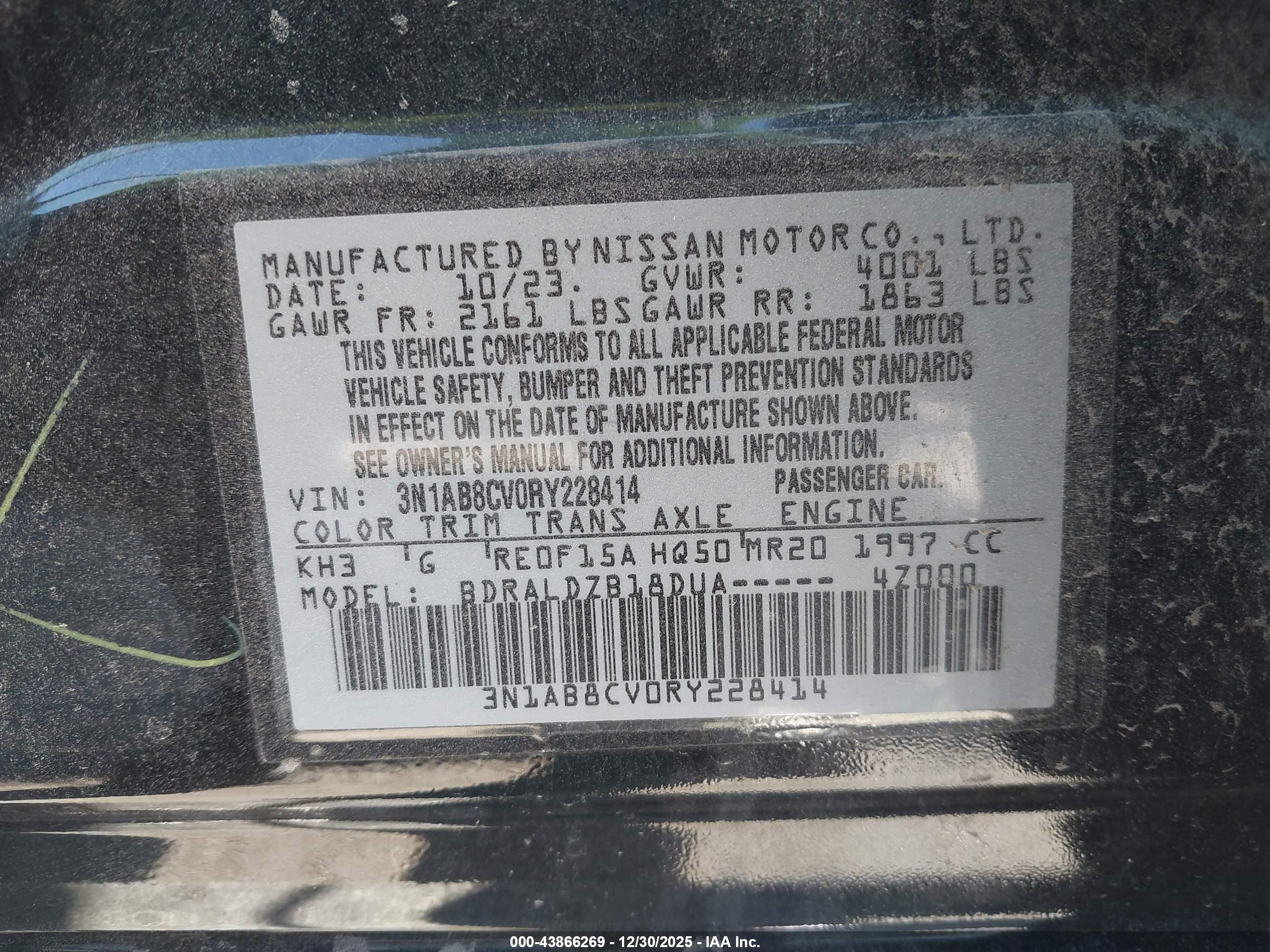 NISSAN SENTRA image 9