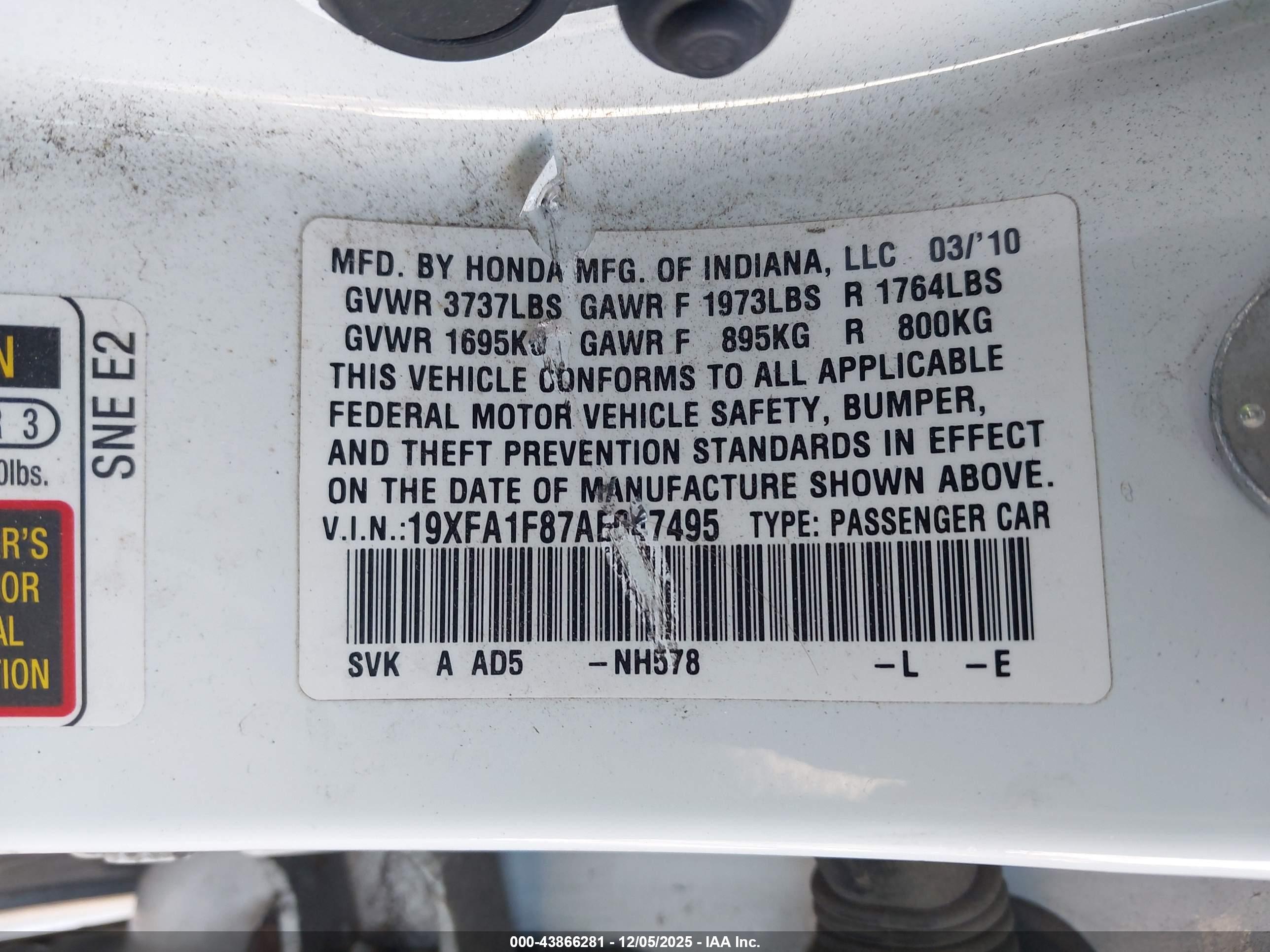 HONDA CIVIC image 9