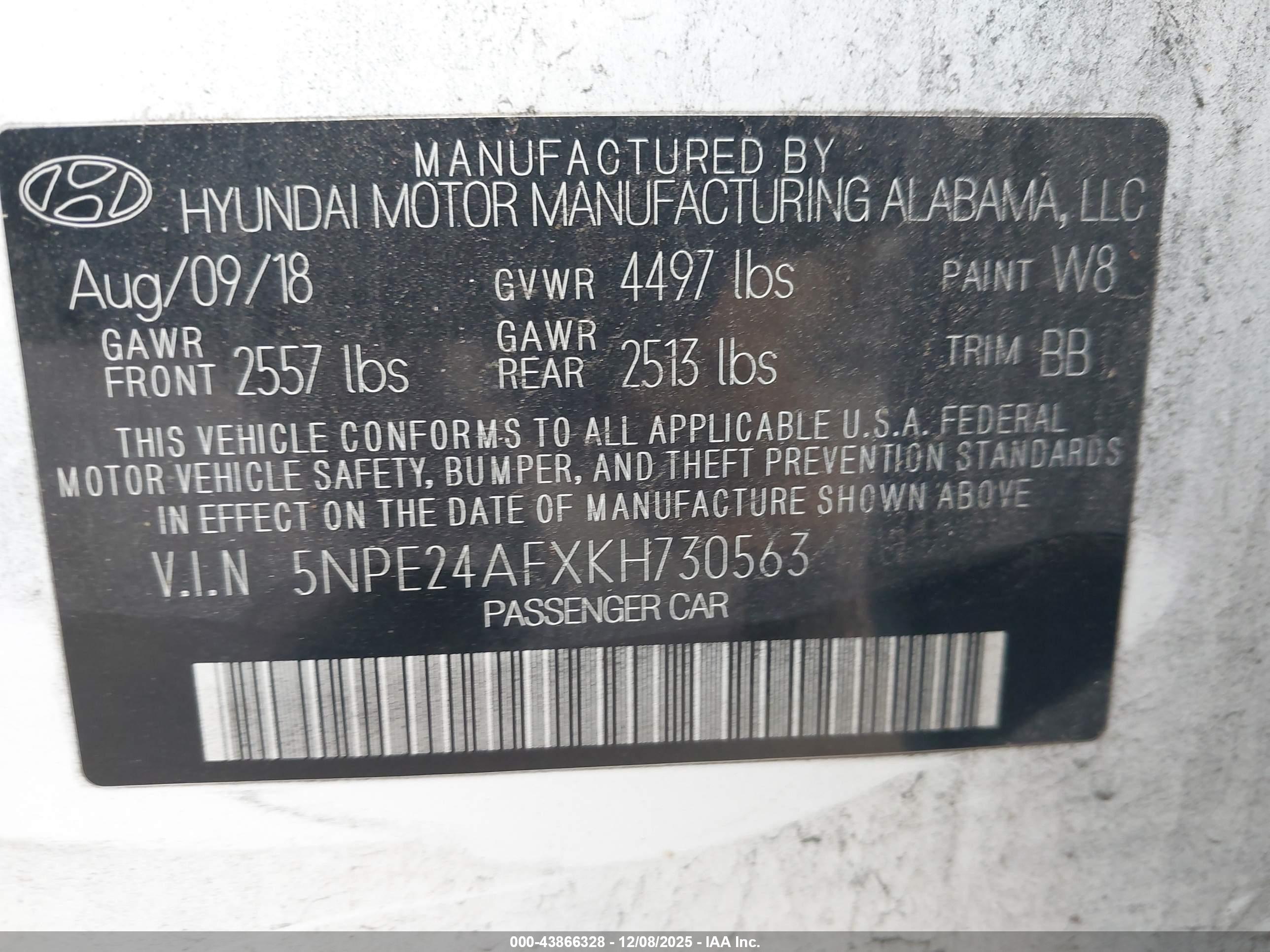 HYUNDAI SONATA image 9