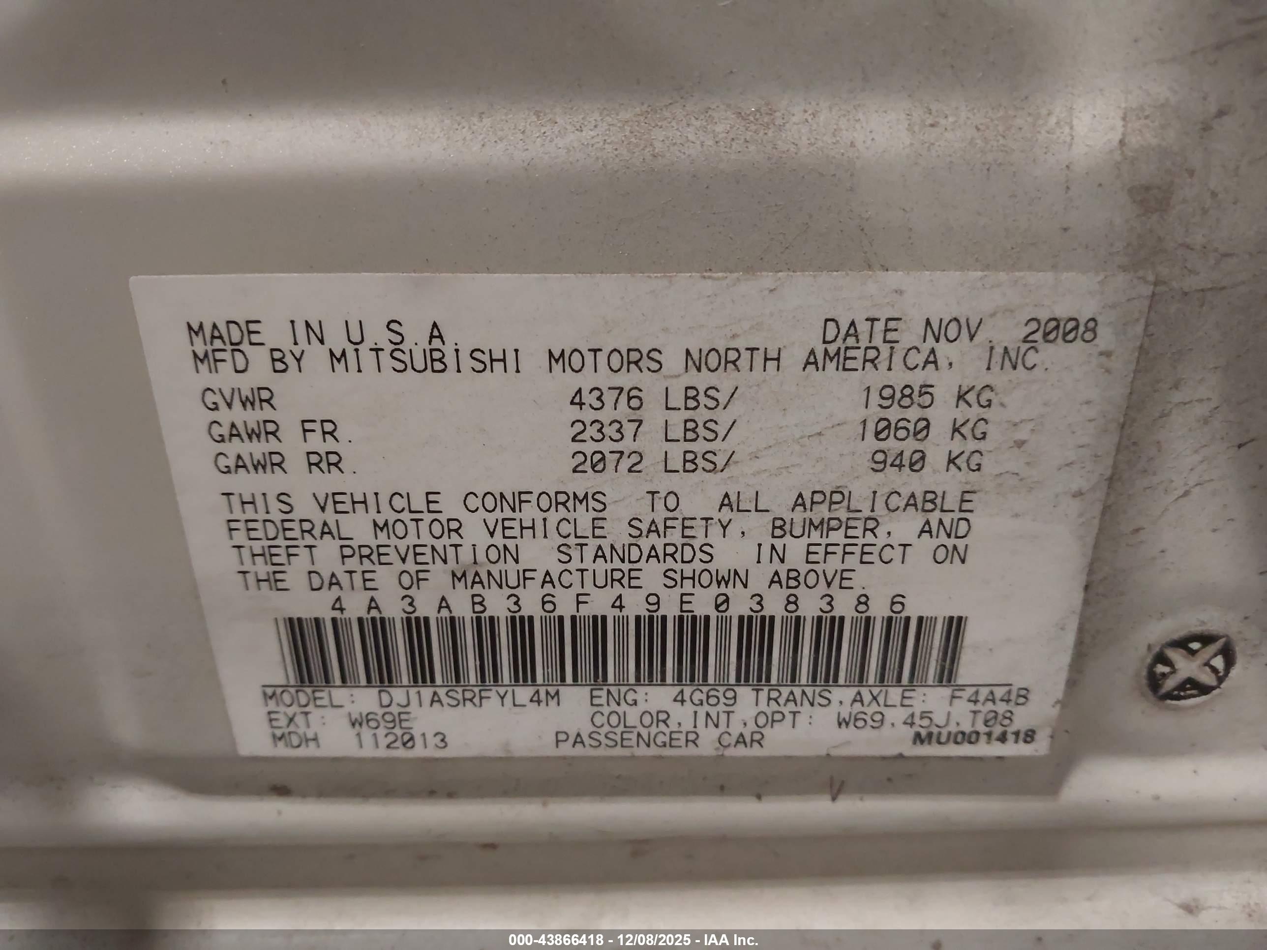 MITSUBISHI GALANT image 9