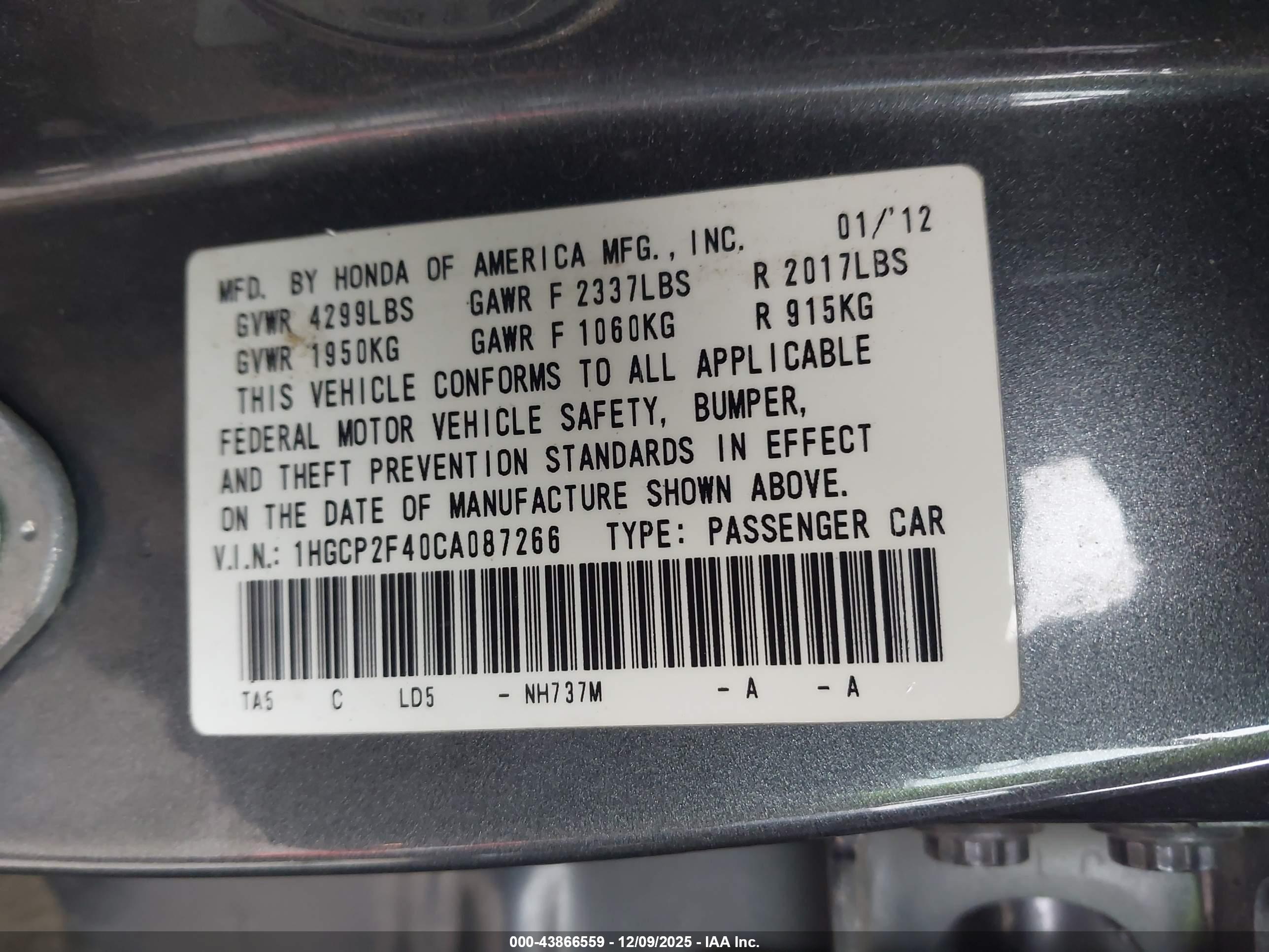 HONDA ACCORD image 9
