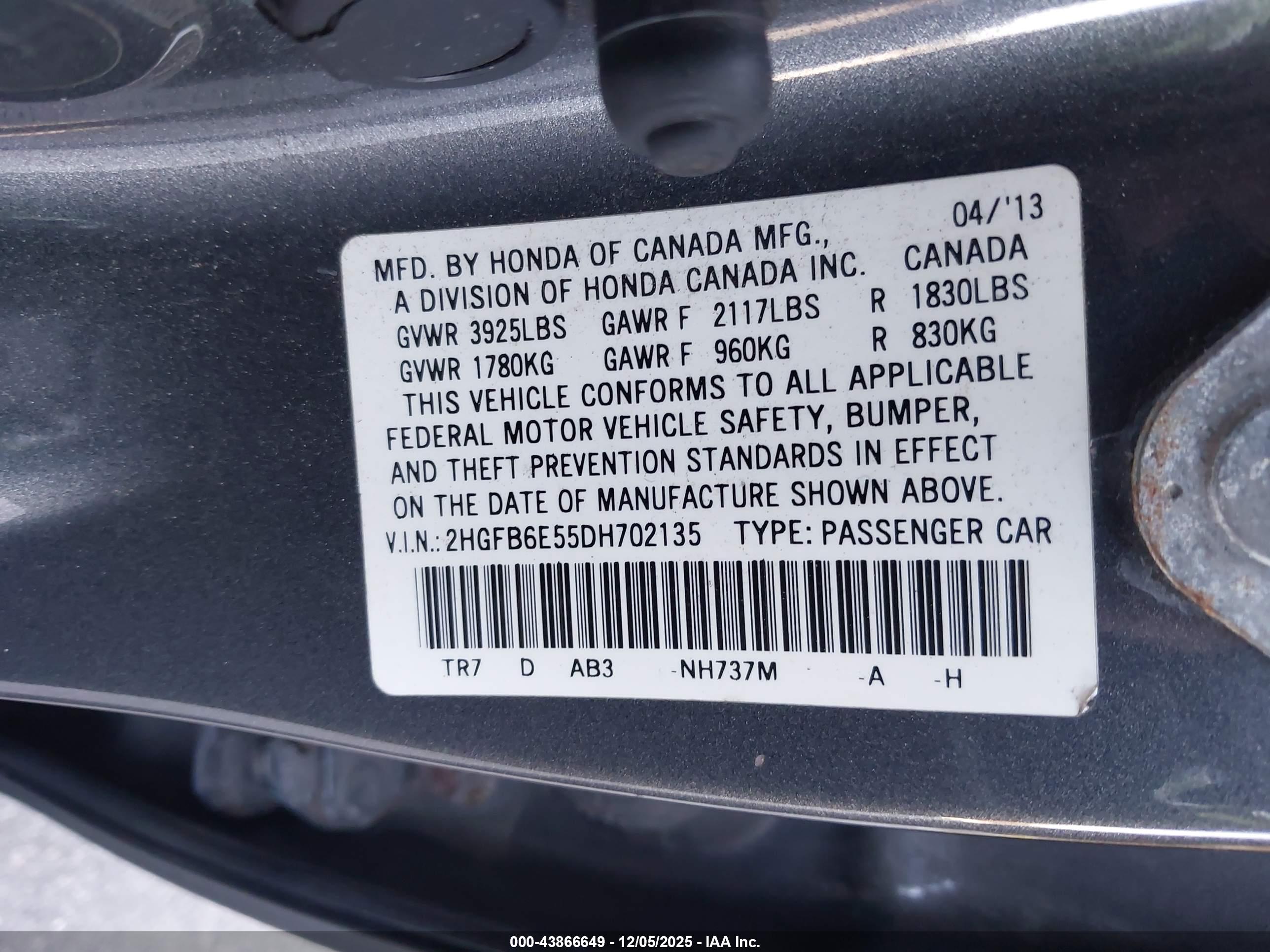 HONDA CIVIC image 9