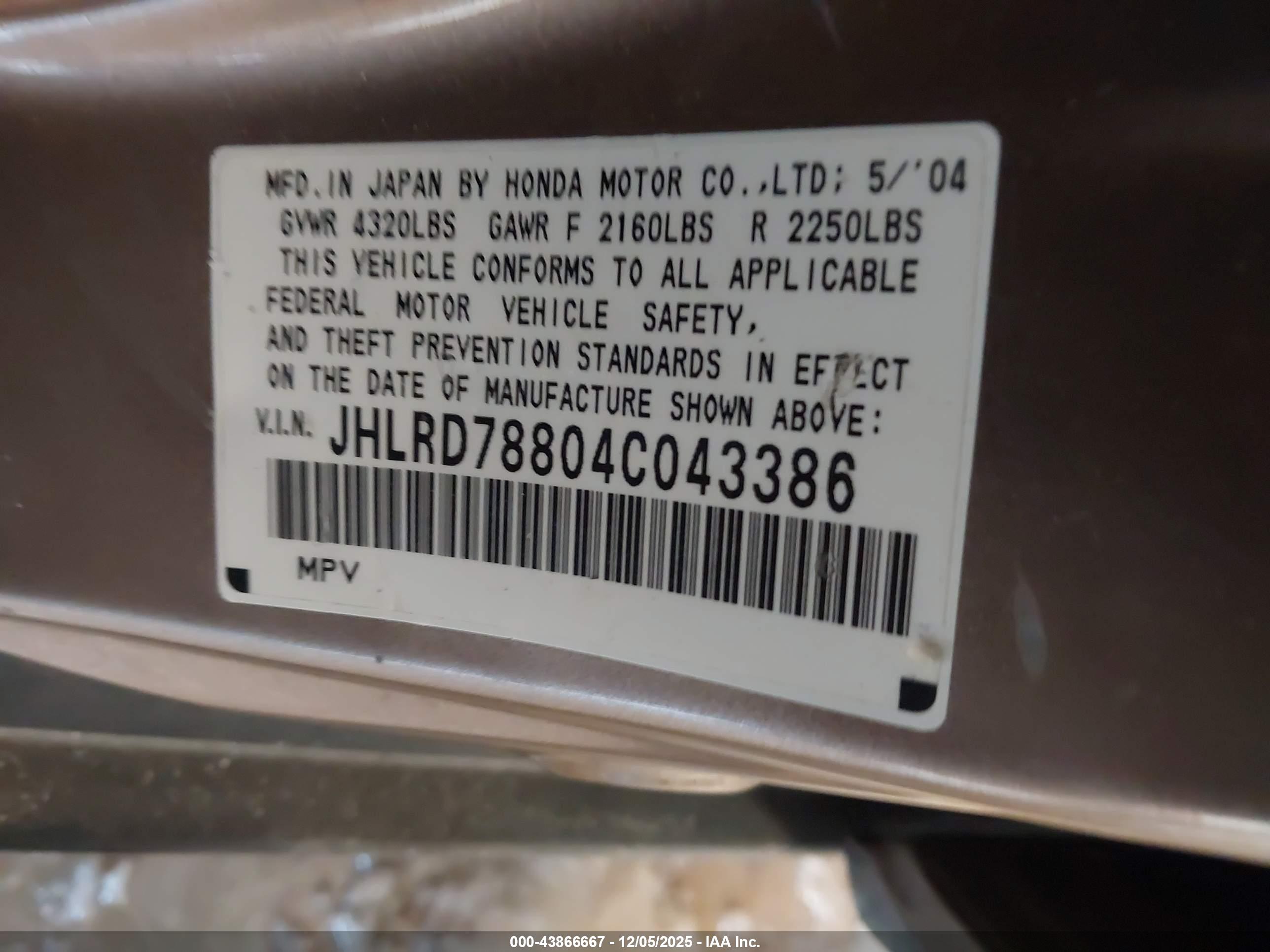 HONDA CR-V image 9