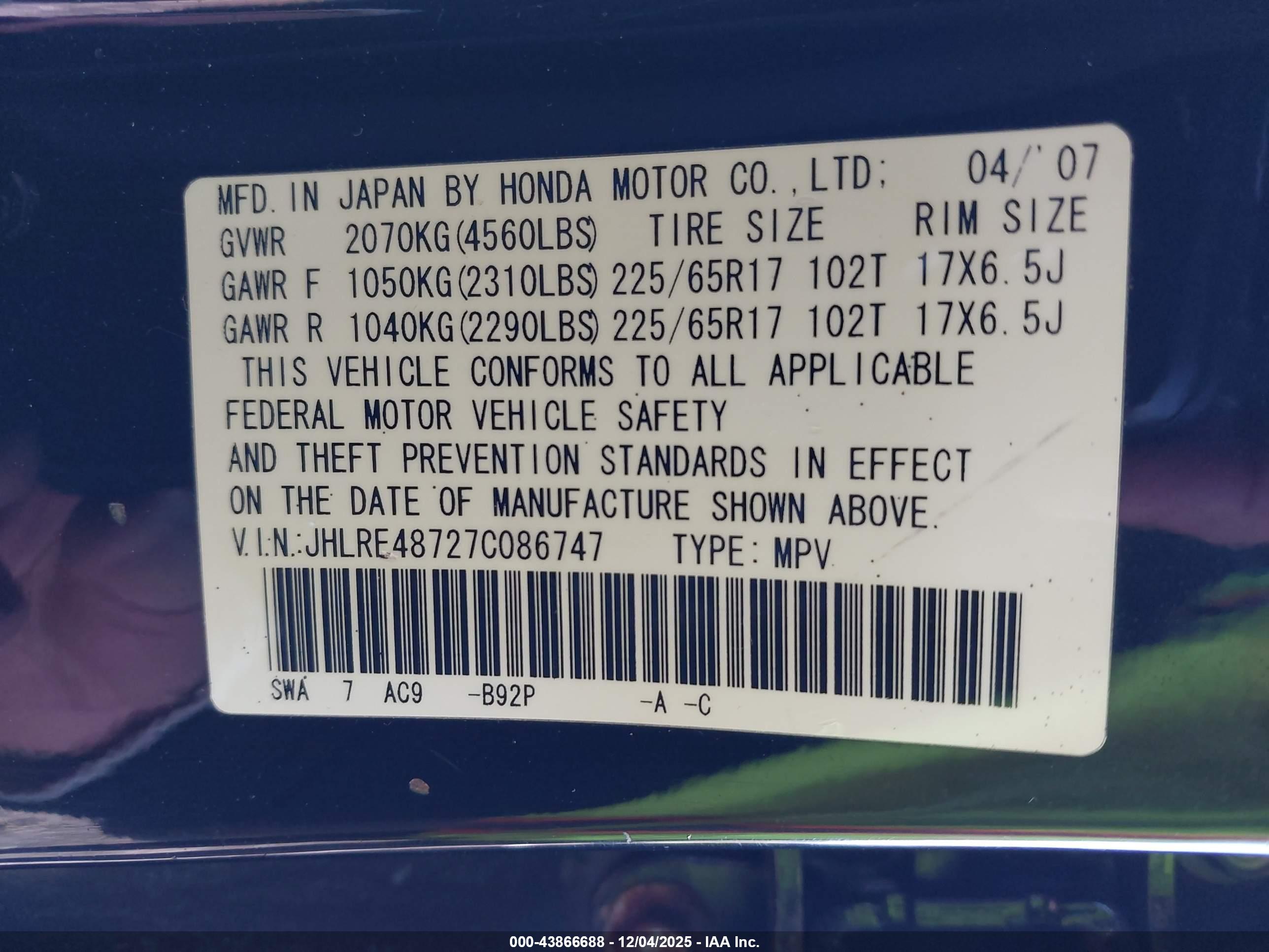 HONDA CR-V image 9