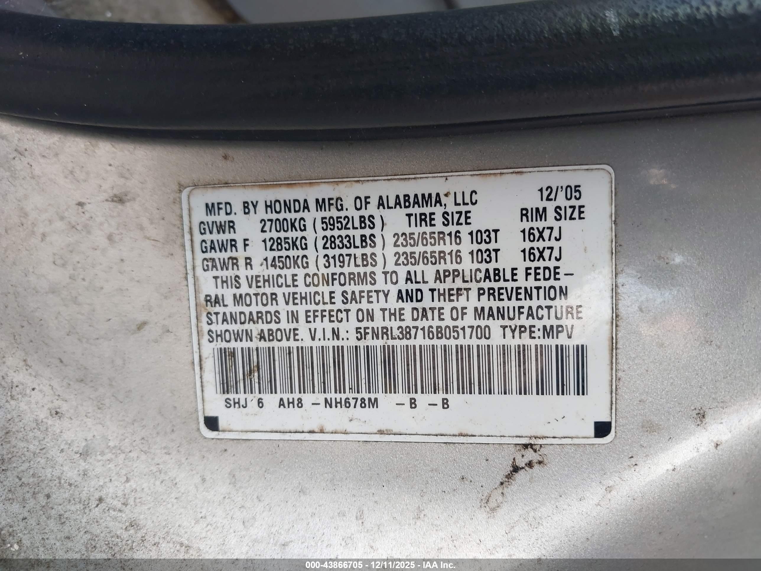 HONDA ODYSSEY image 9