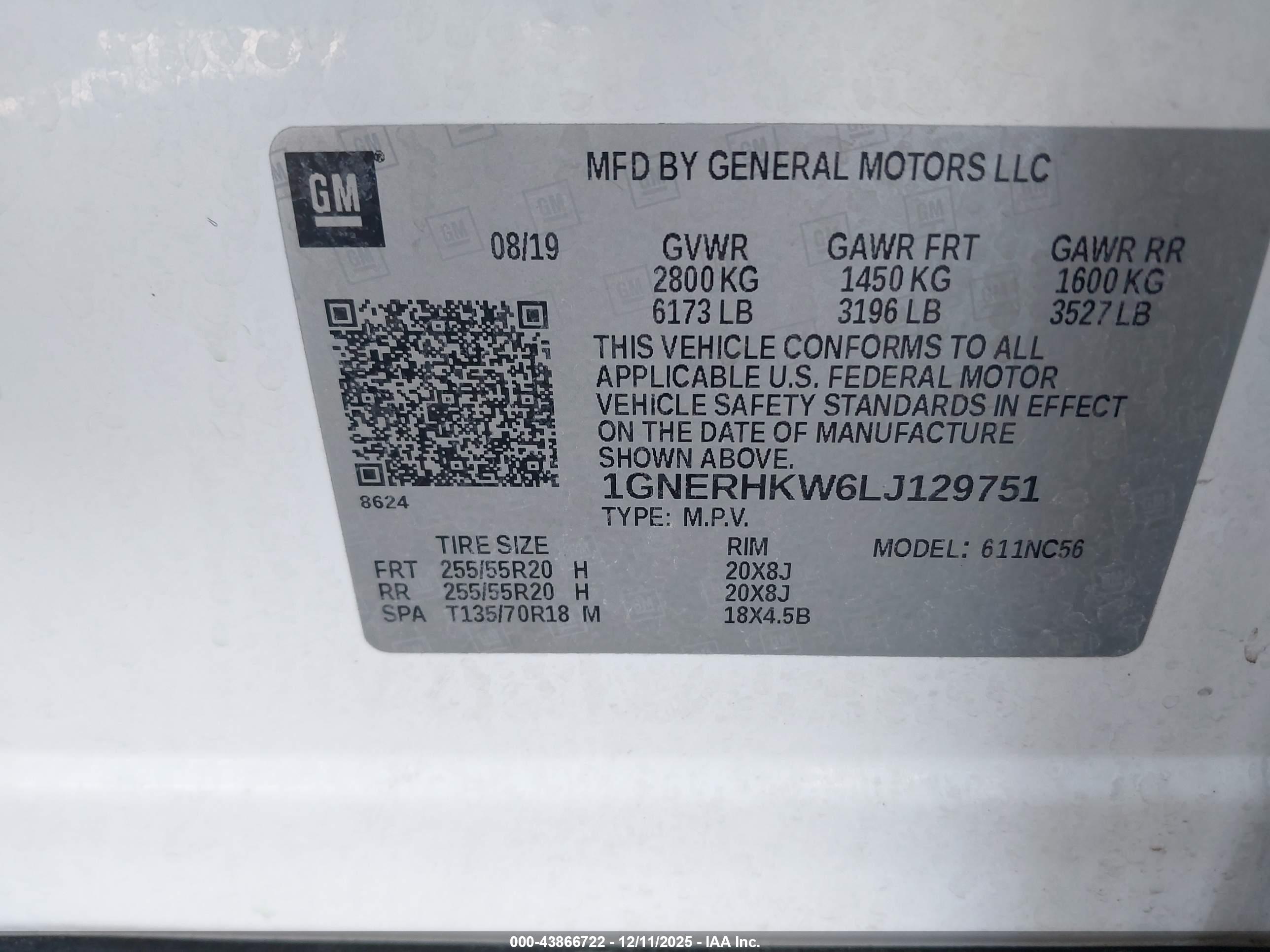 CHEVROLET TRAVERSE image 9