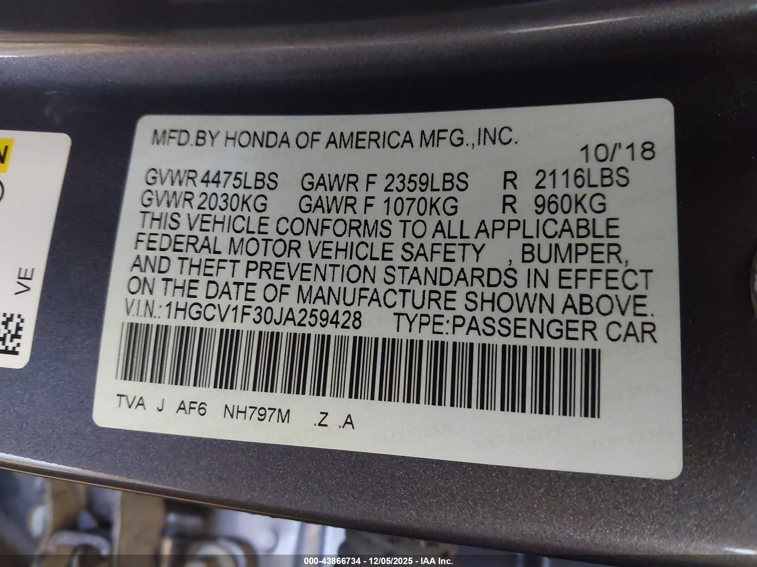 HONDA ACCORD image 9