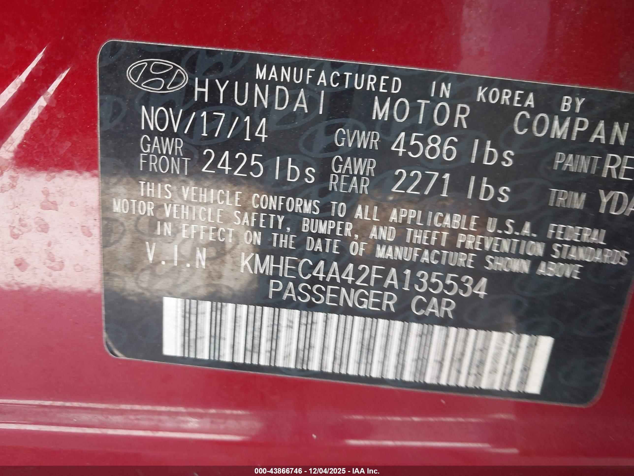 HYUNDAI SONATA image 9
