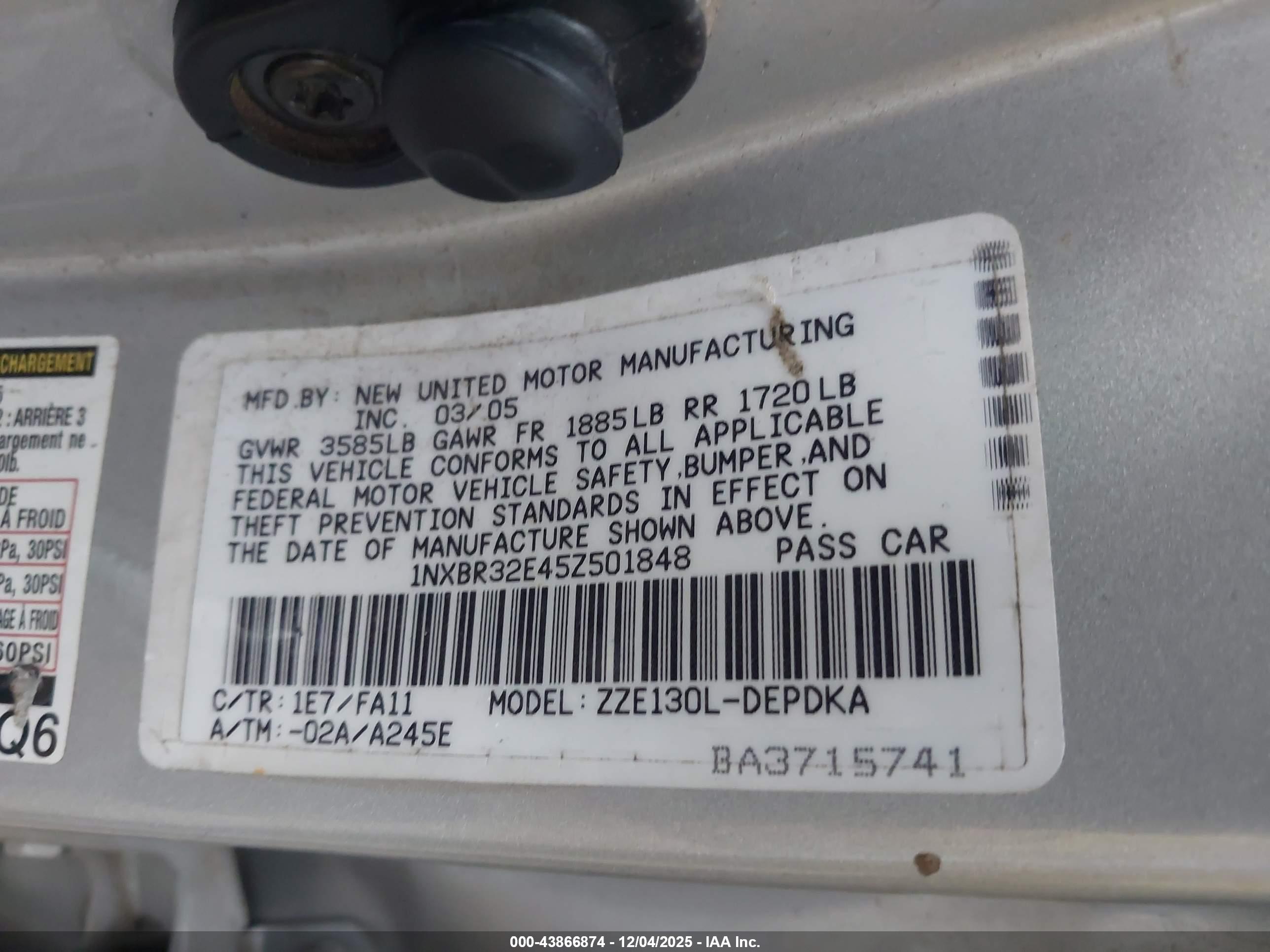 TOYOTA COROLLA image 9