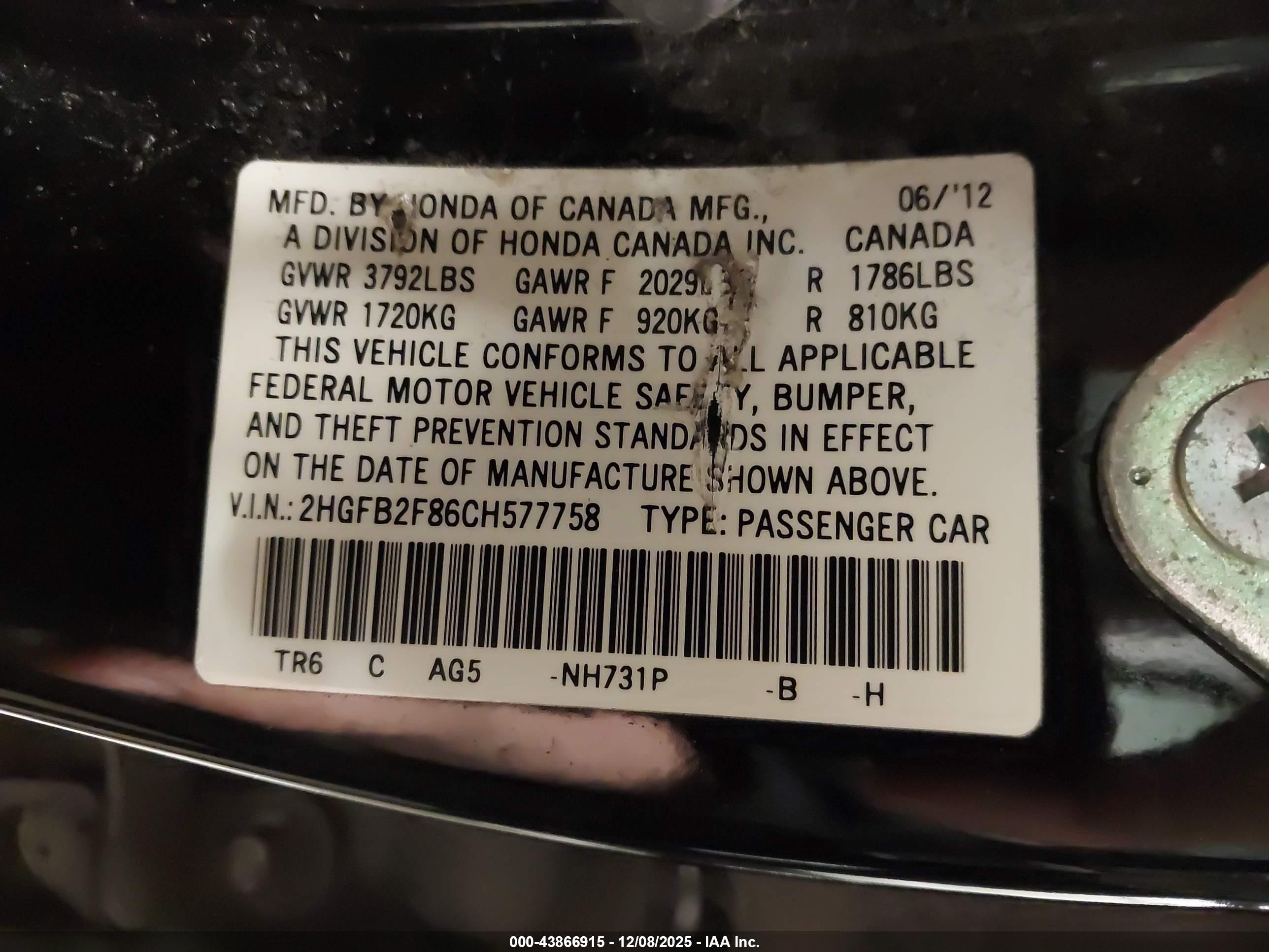 HONDA CIVIC image 9