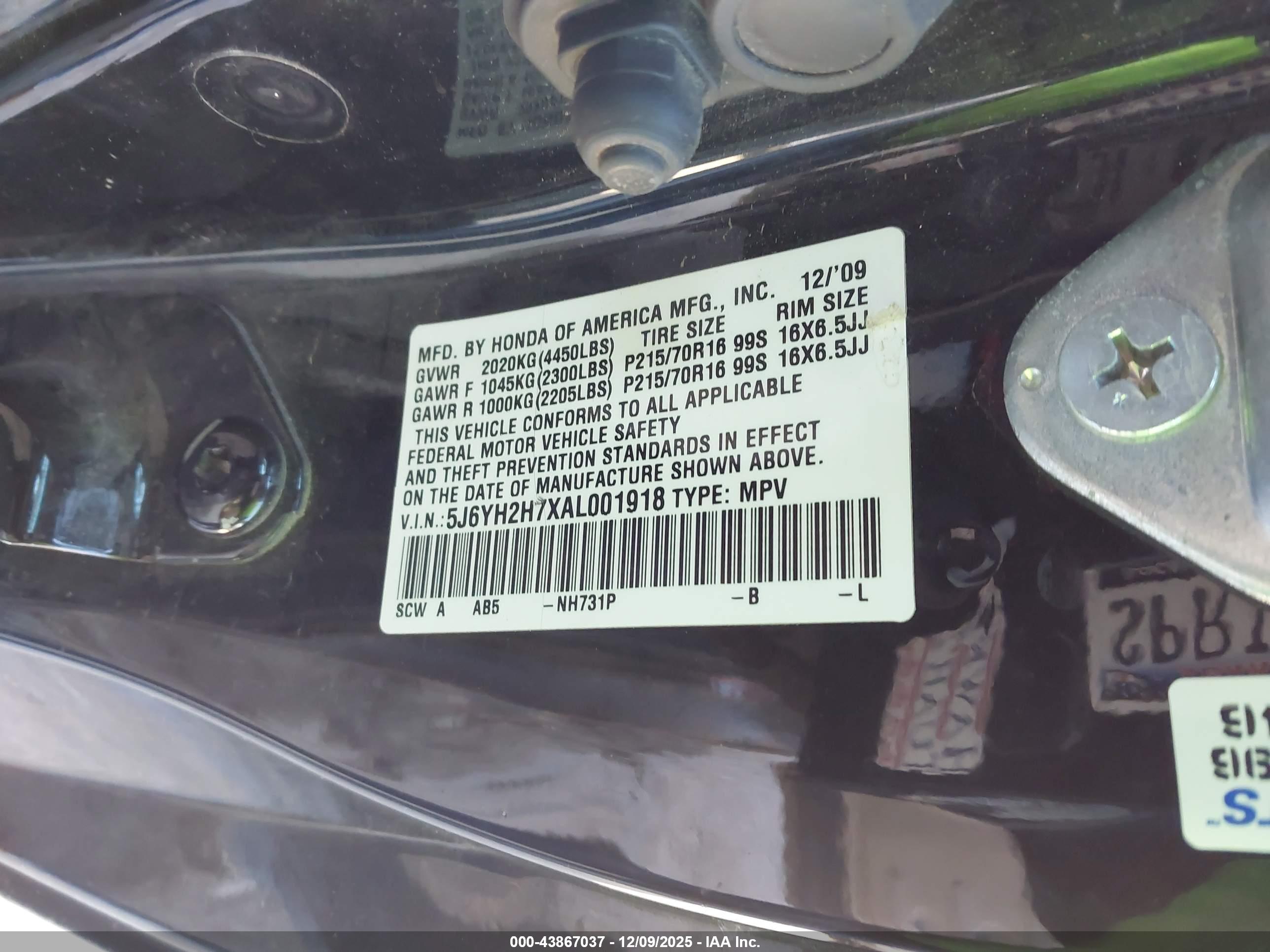 HONDA ELEMENT image 9