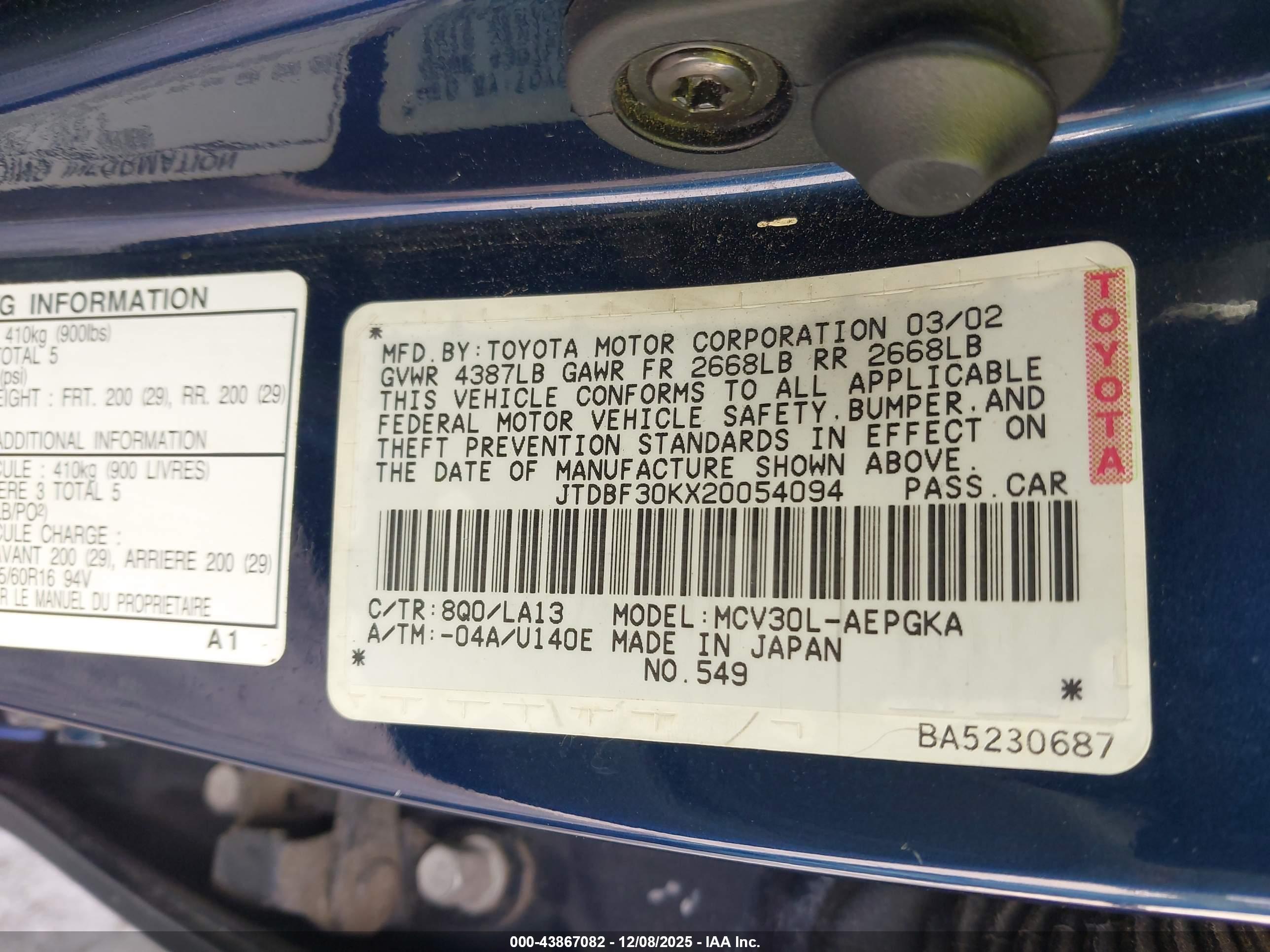 TOYOTA CAMRY image 9