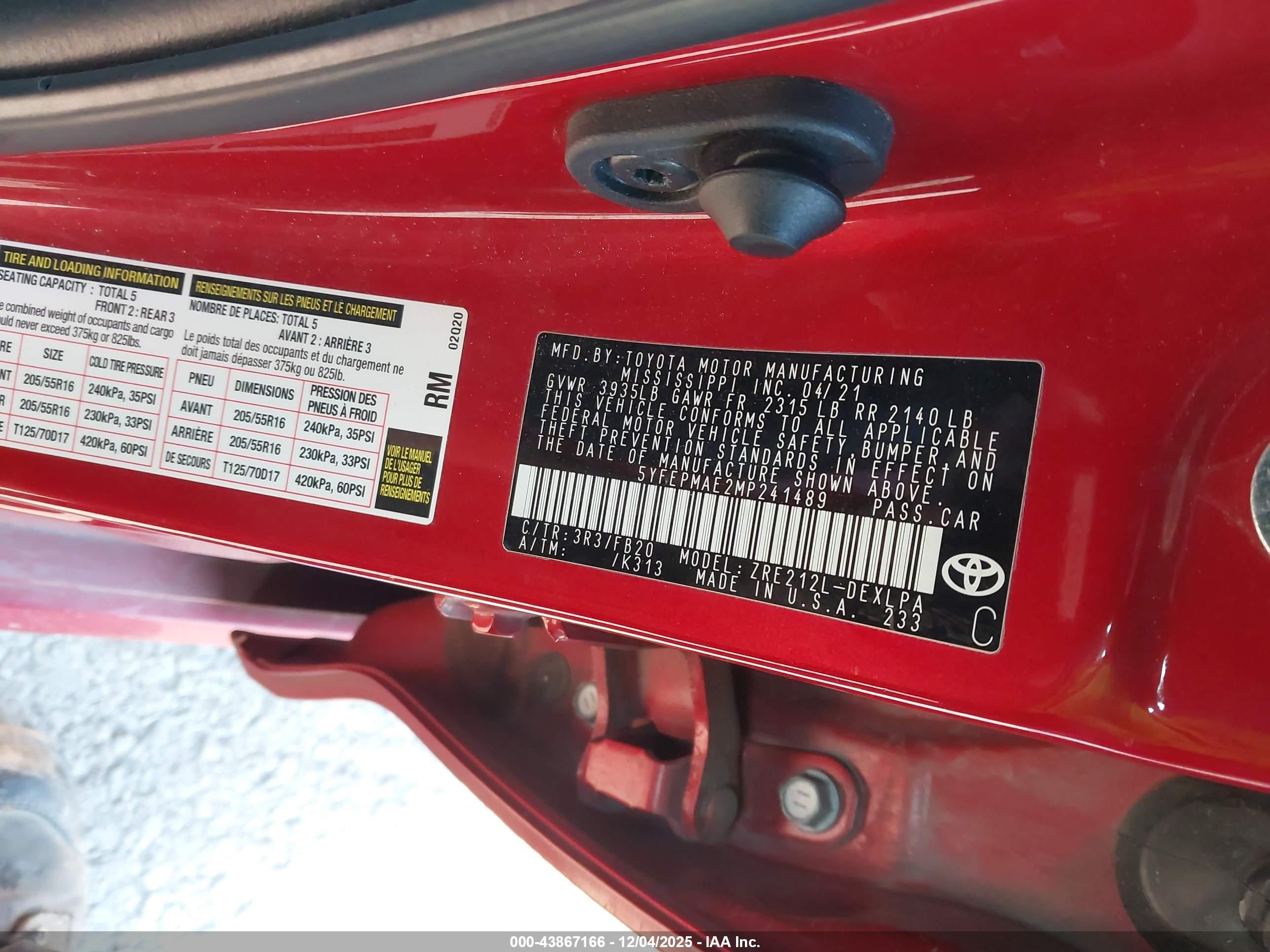 TOYOTA COROLLA image 9