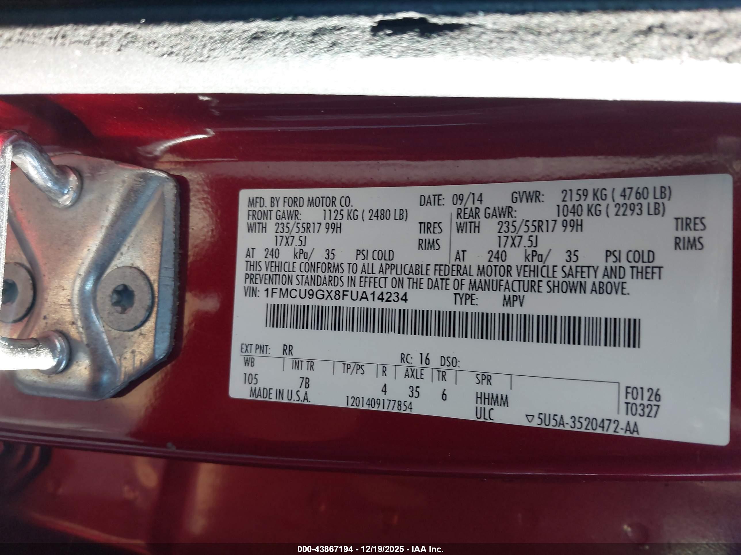 FORD ESCAPE image 9