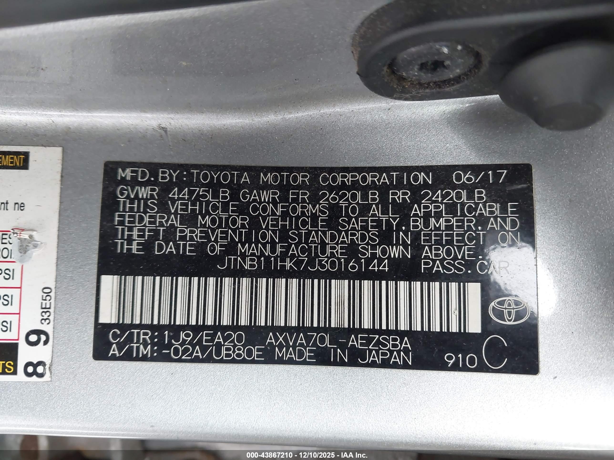 TOYOTA CAMRY image 9