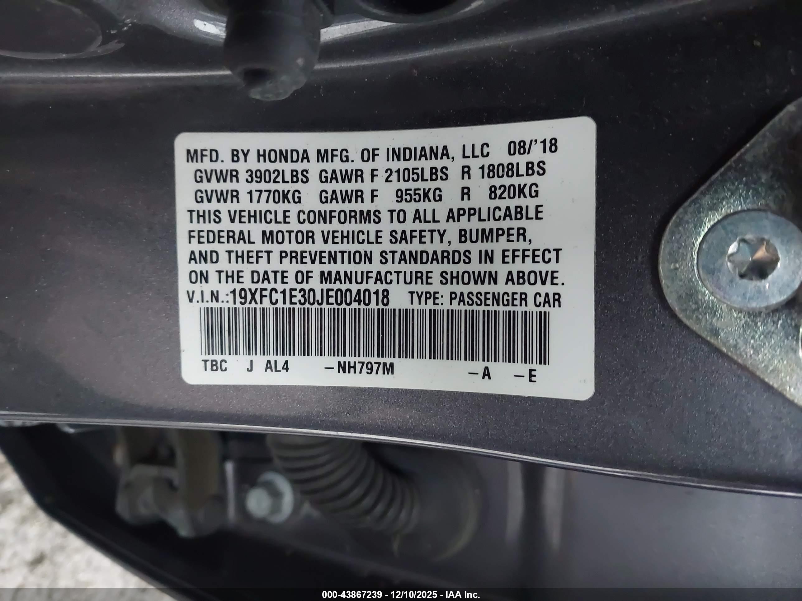 HONDA CIVIC image 9