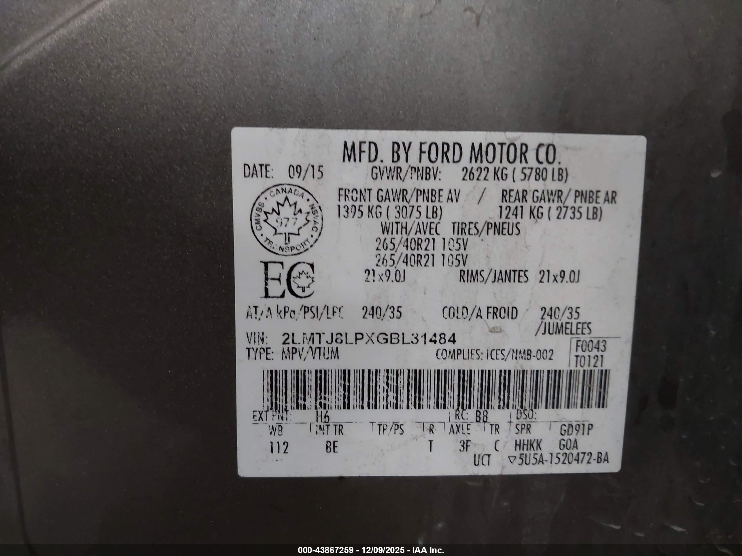 LINCOLN MKX image 9