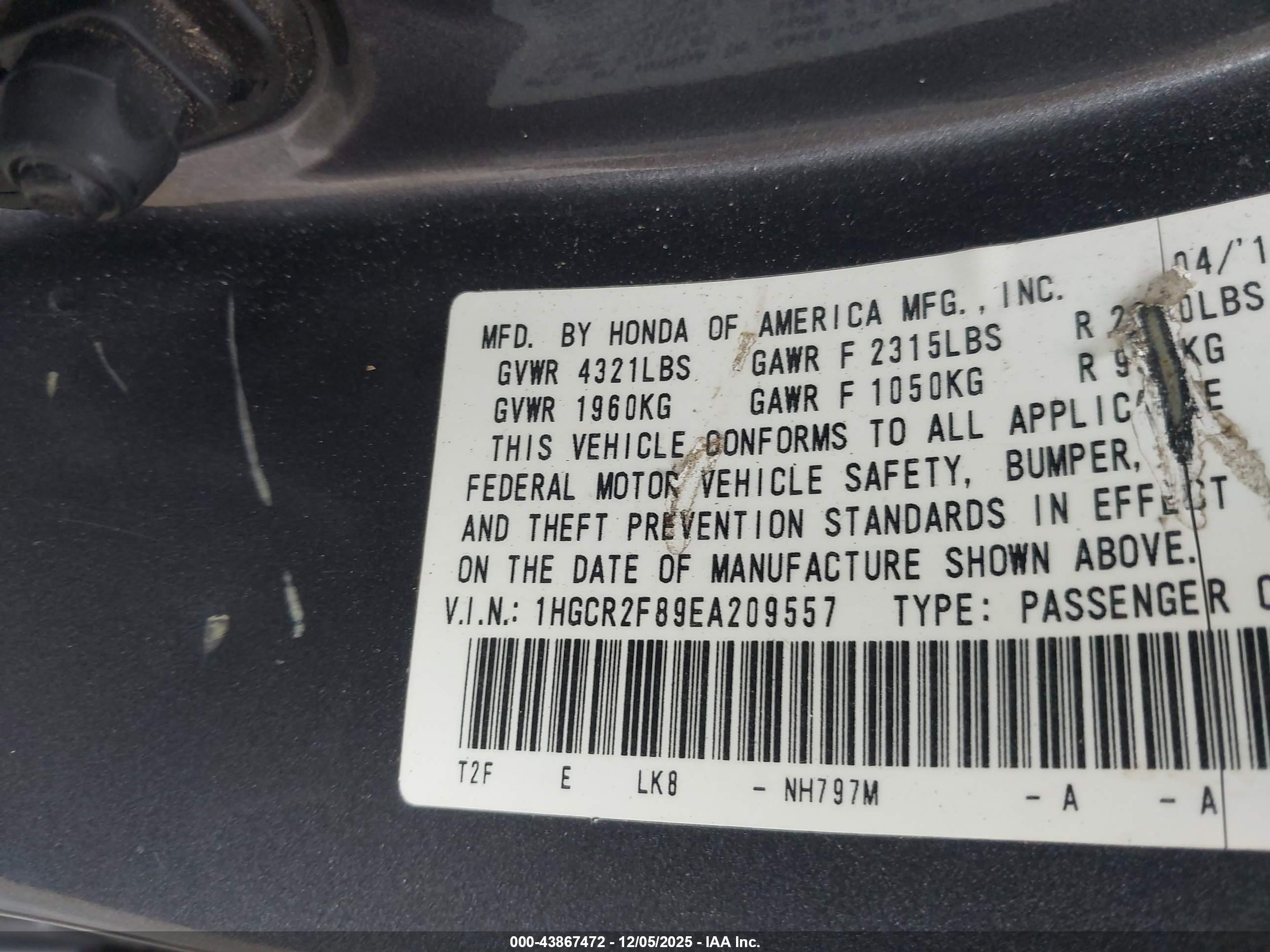 HONDA ACCORD image 9