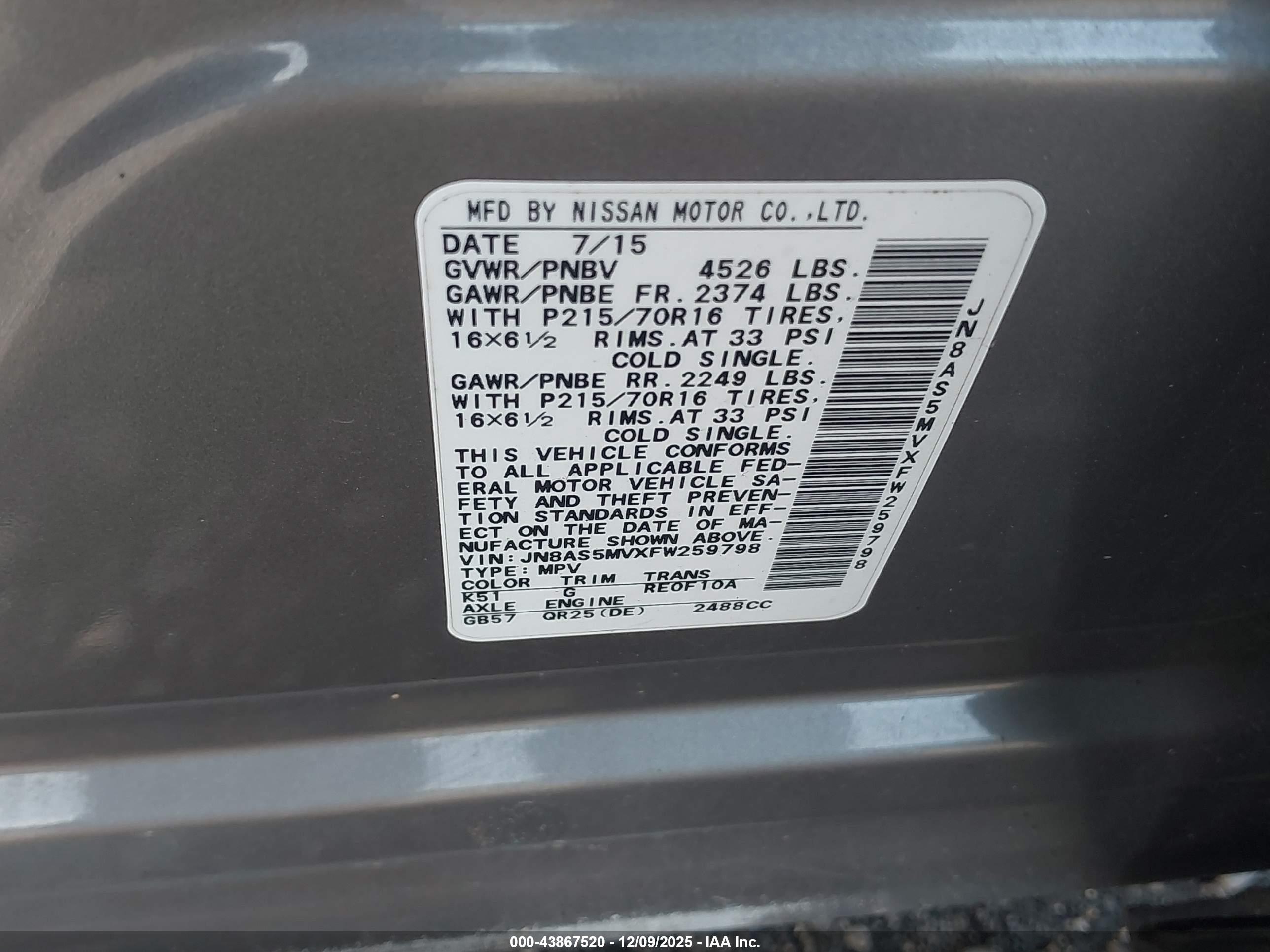 NISSAN ROGUE image 9