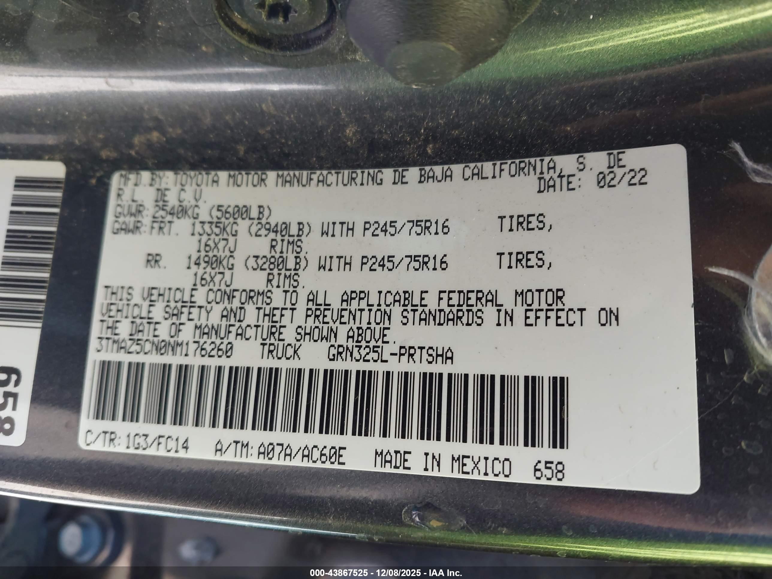 TOYOTA TACOMA image 9