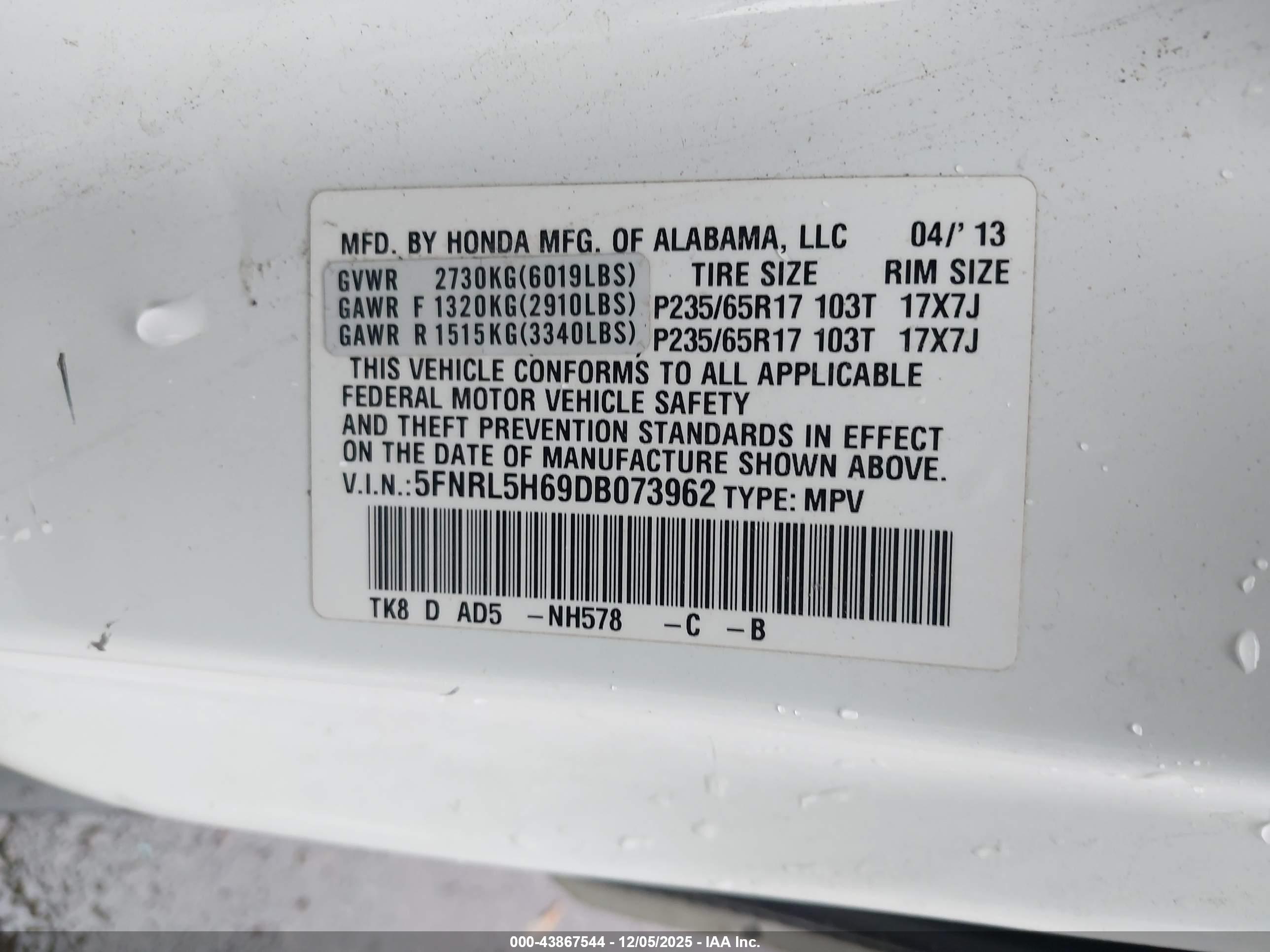 HONDA ODYSSEY image 9