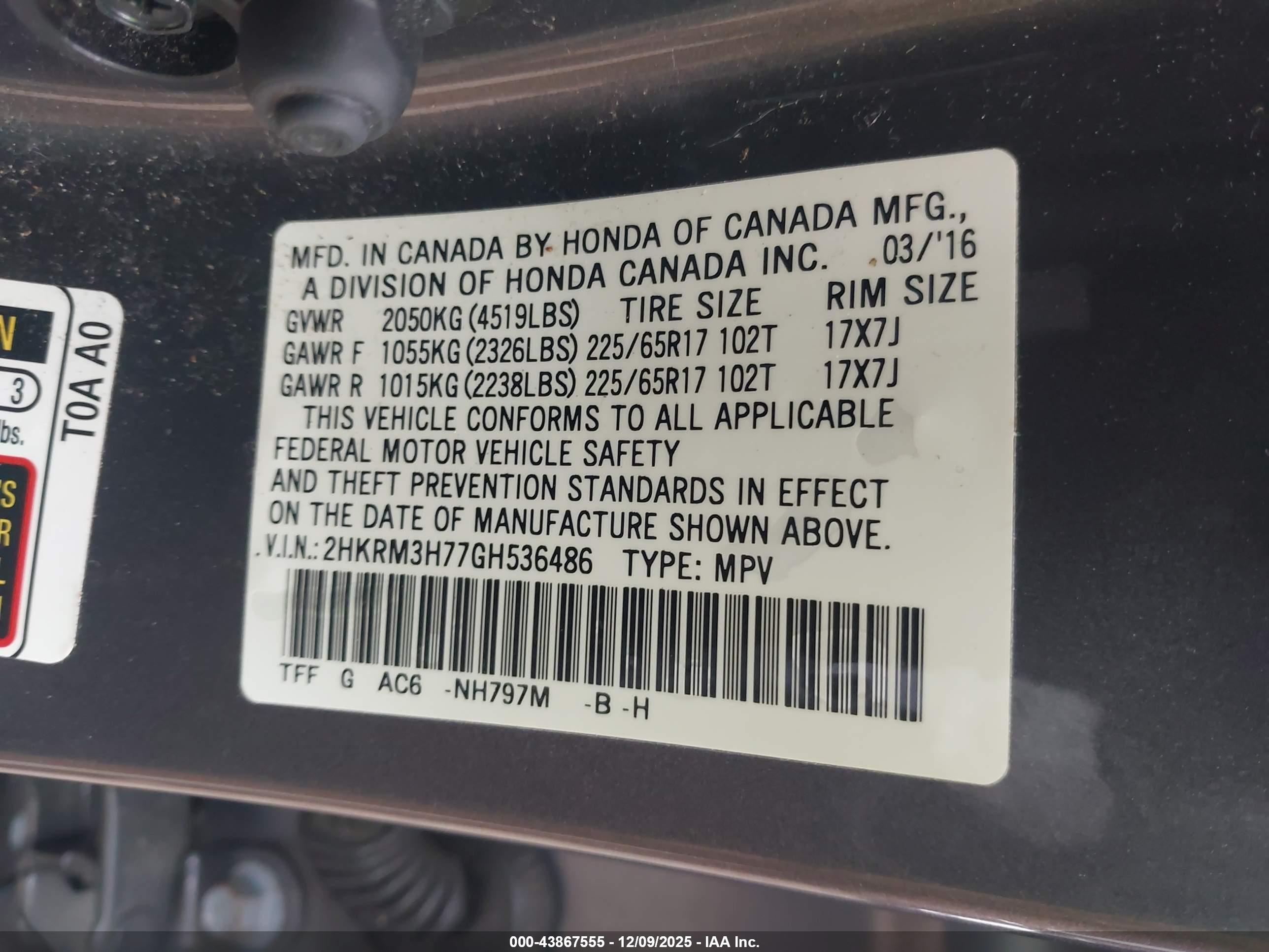 HONDA CR-V image 9