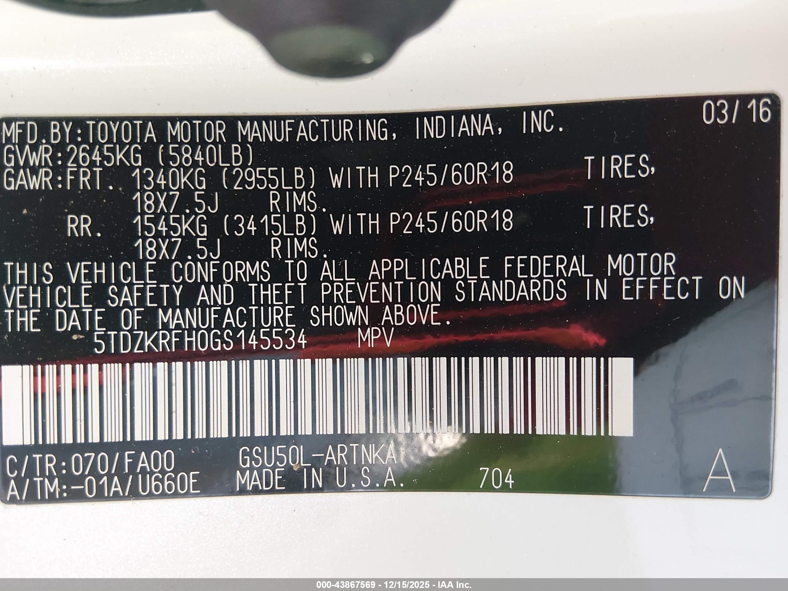 TOYOTA HIGHLANDER image 9