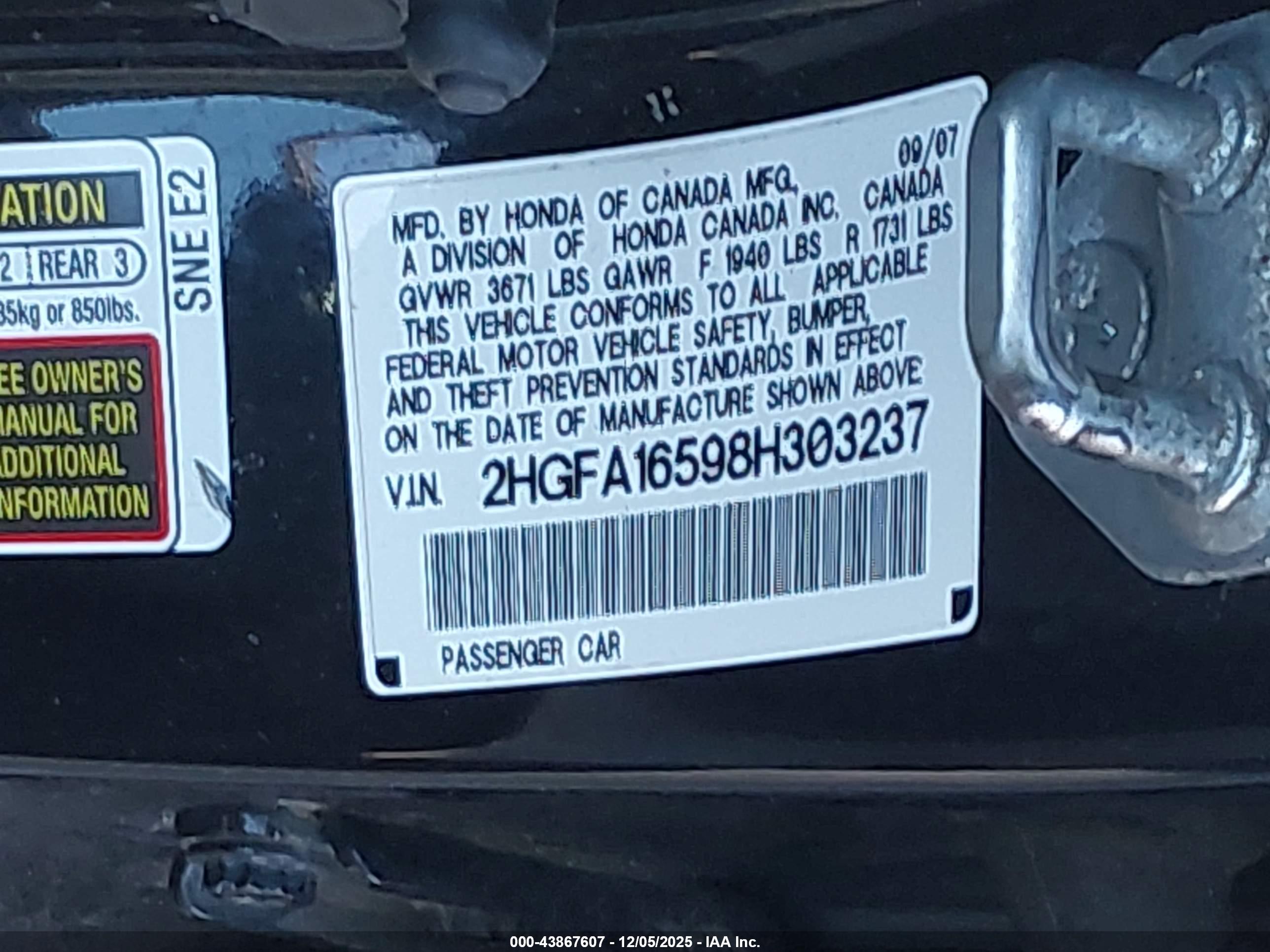 HONDA CIVIC image 9