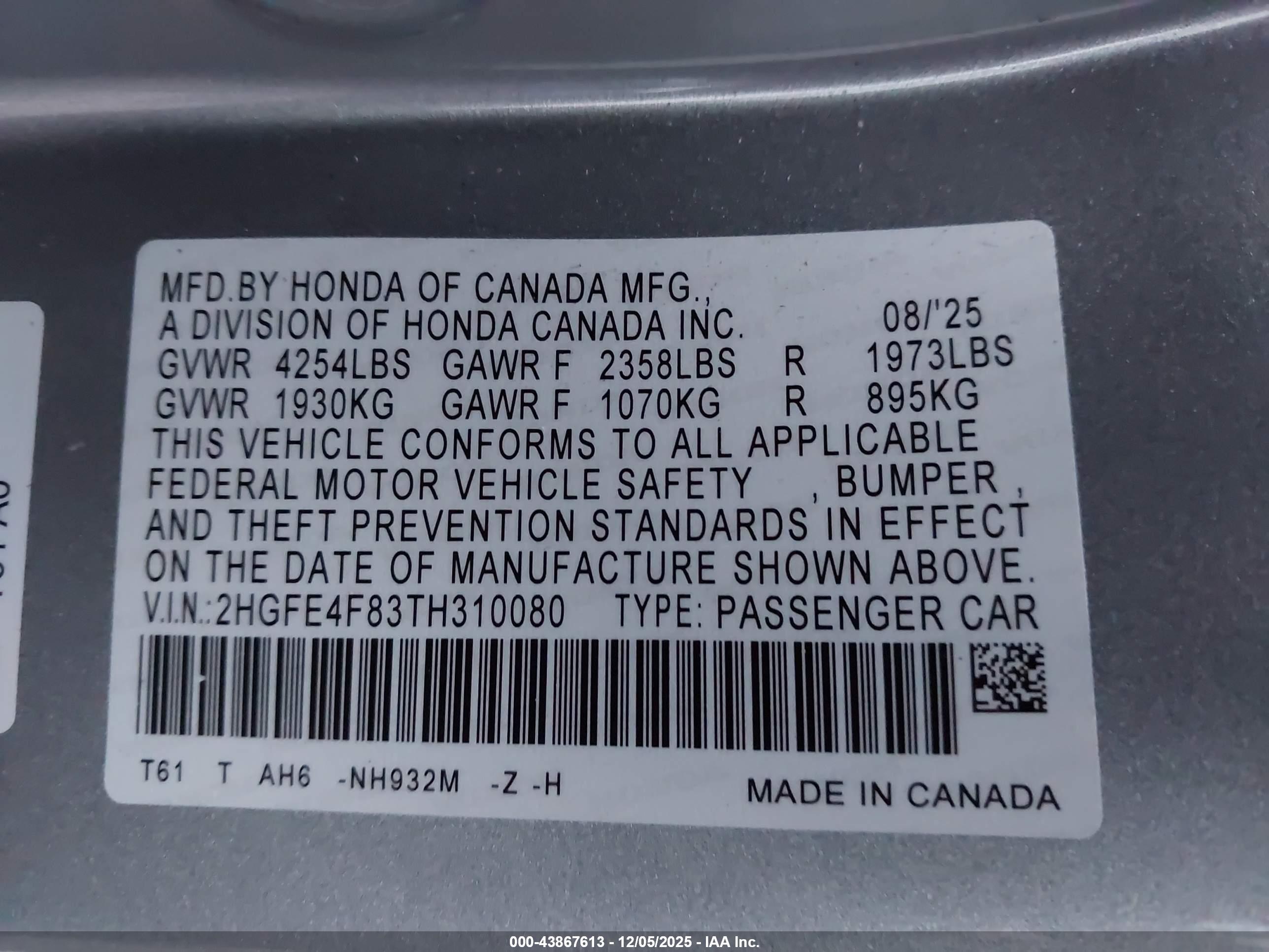 HONDA CIVIC image 9