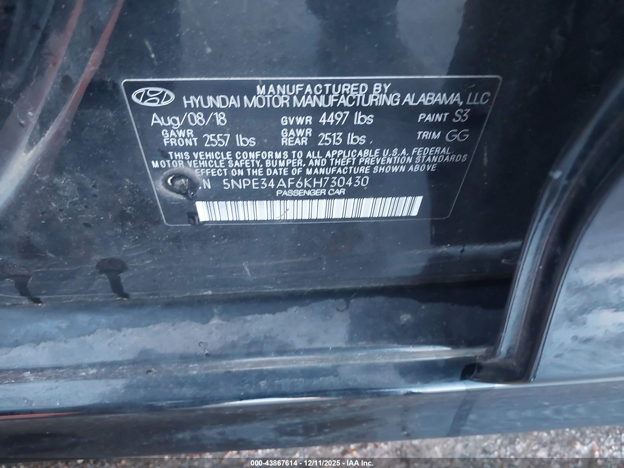 HYUNDAI SONATA image 9