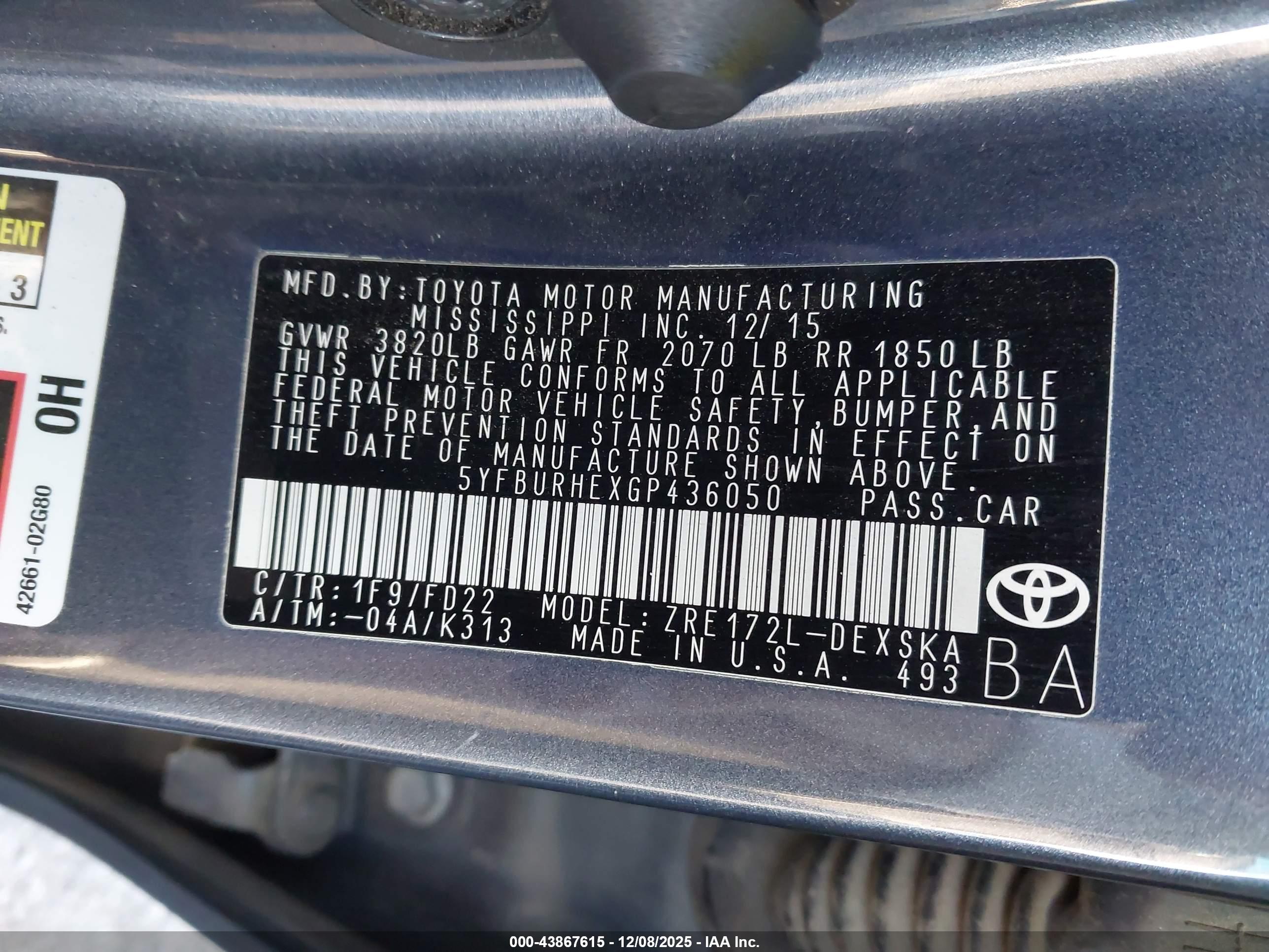 TOYOTA COROLLA image 9