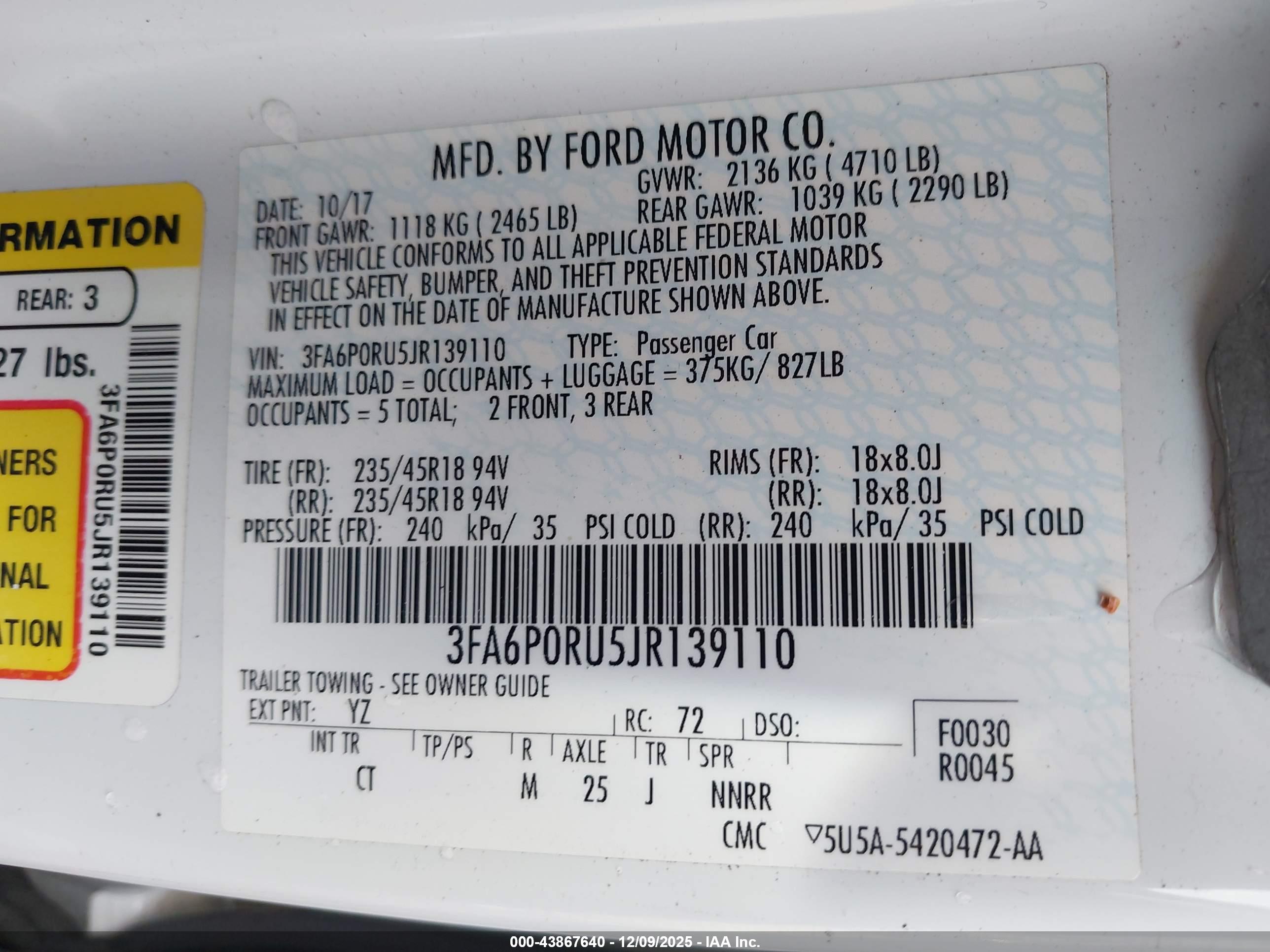 FORD FUSION image 9