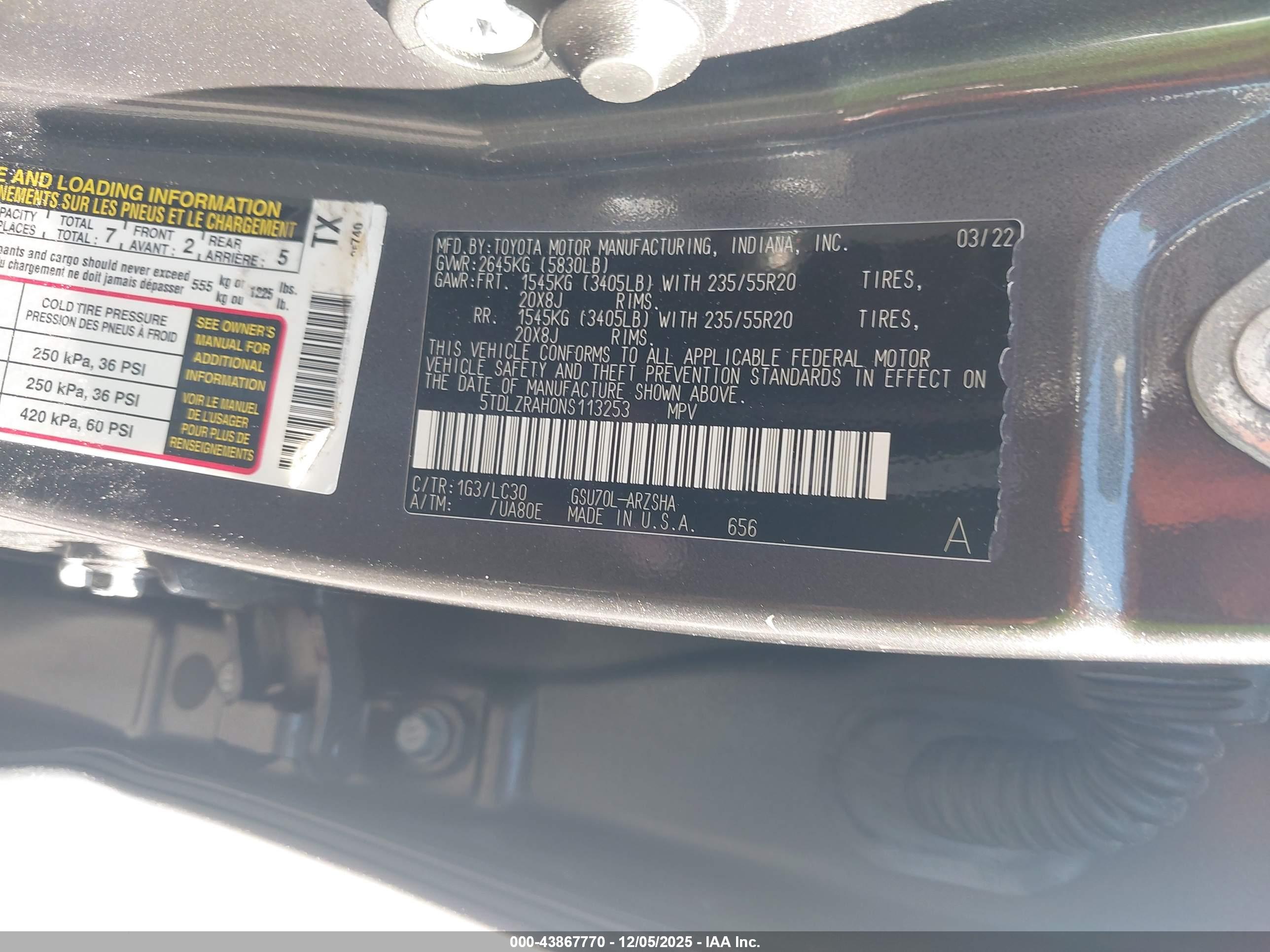 TOYOTA HIGHLANDER image 9