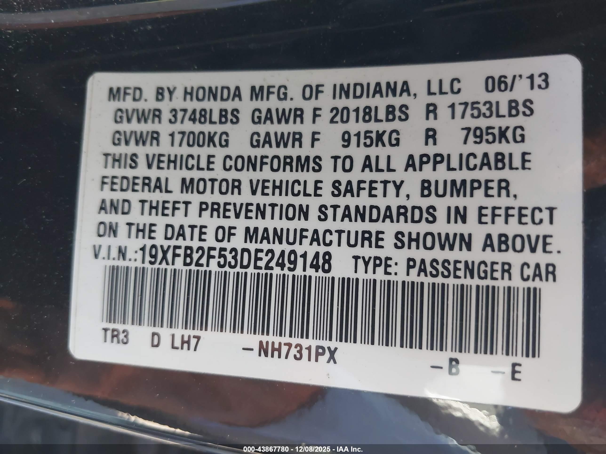 HONDA CIVIC image 9