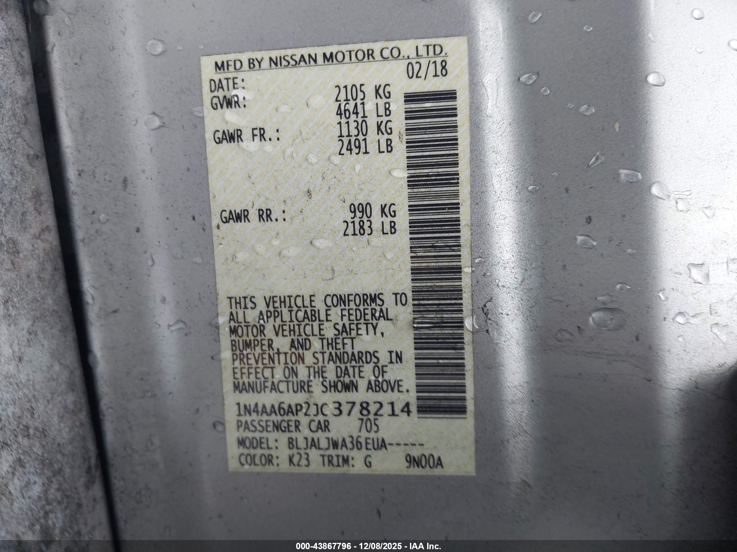 NISSAN MAXIMA image 9