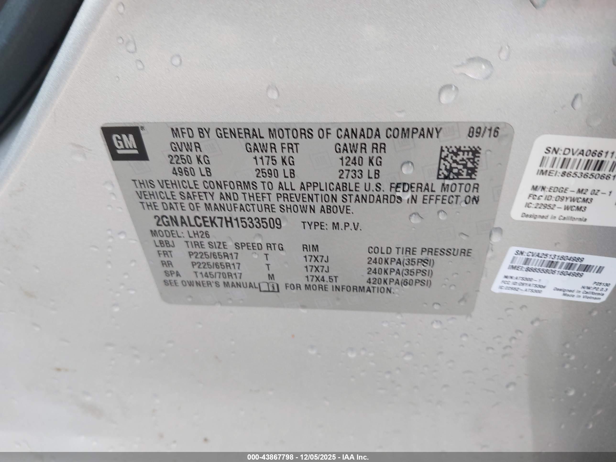 CHEVROLET EQUINOX image 9