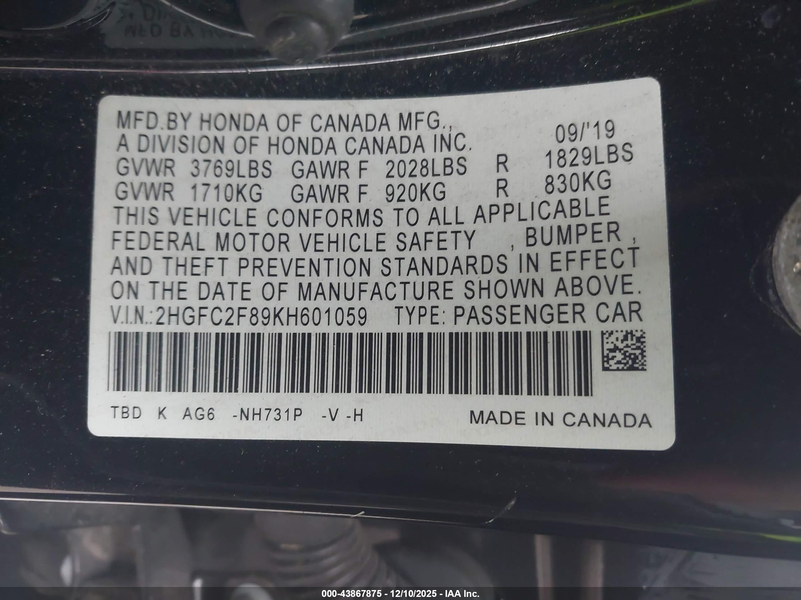 HONDA CIVIC image 9