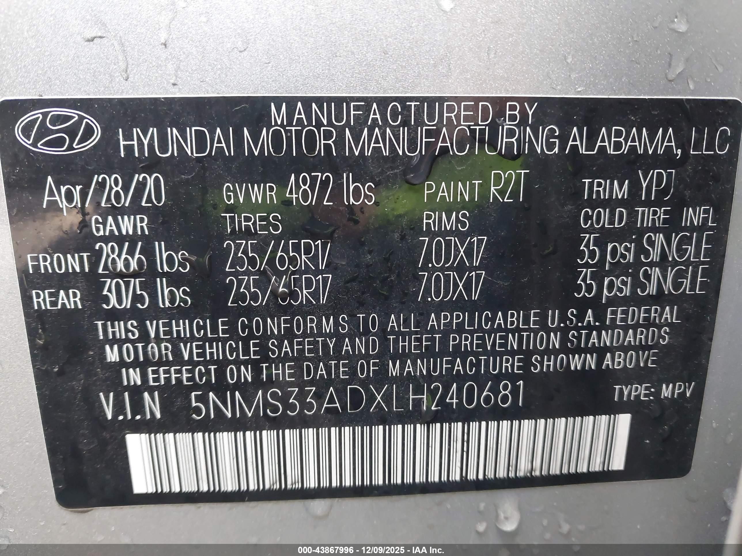 HYUNDAI SANTA image 9