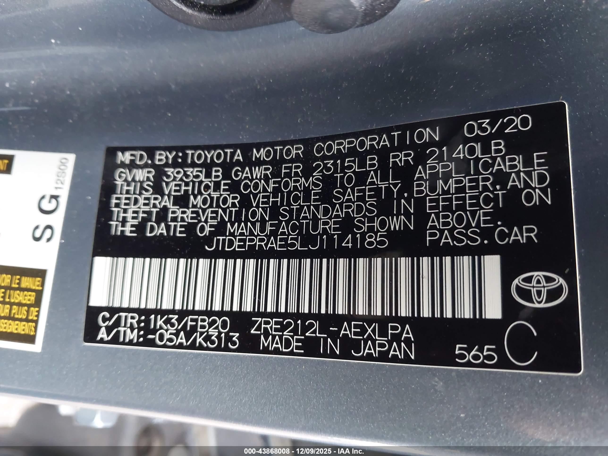 TOYOTA COROLLA image 9